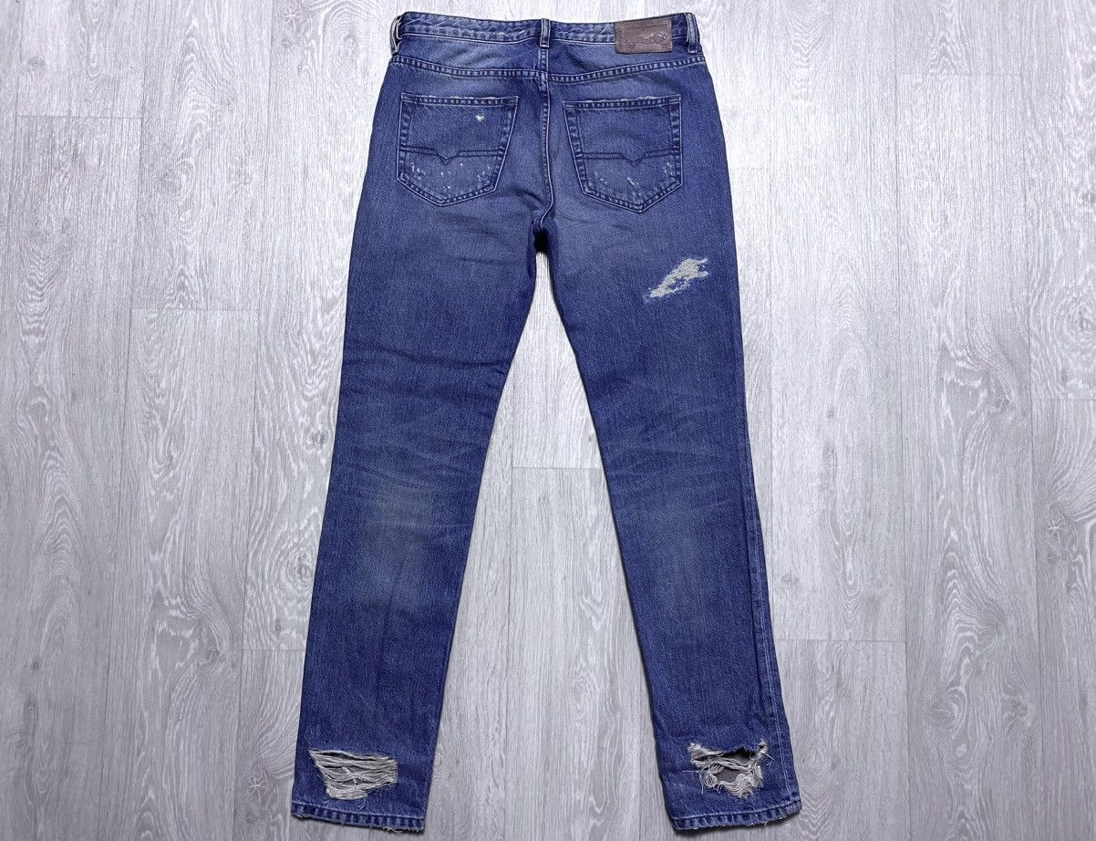 Diesel Diesel Industry Rizzo Washed Distressed Torn Jeans Denim Size 26" / US 2 / IT 38 - 8 Thumbnail
