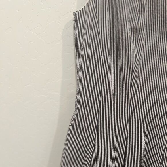 Anne Klein Anne Klein Womens Striped Fit & Flare Dress Sleeveless Size Size S / US 4 / IT 40 - 3 Thumbnail