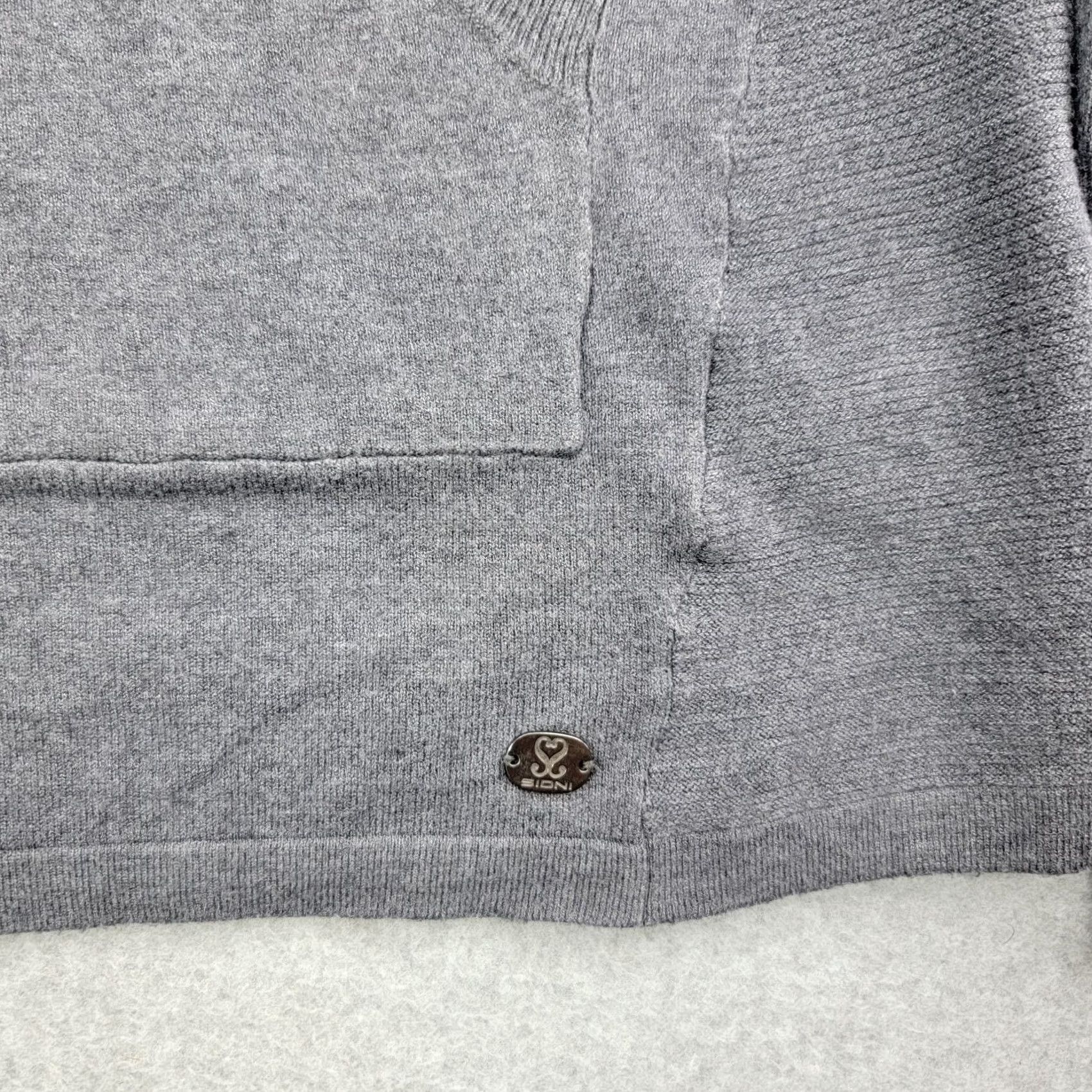 Vintage Sioni Athleisure Women’s Medium Pullover Hooded Sweater Hoodie Blue Slim/Regular Solid Sweatshirt Womens M Hooded pullover Size M / US 6-8 / IT 42-44 - 3 Thumbnail