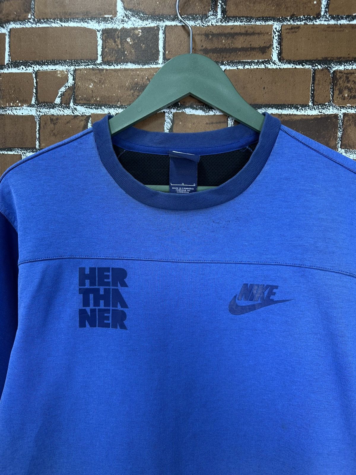 Nike Y2k Nike 2 Tone Sweatshirt Z408 Size US L / EU 52-54 / 3 - 3 Thumbnail
