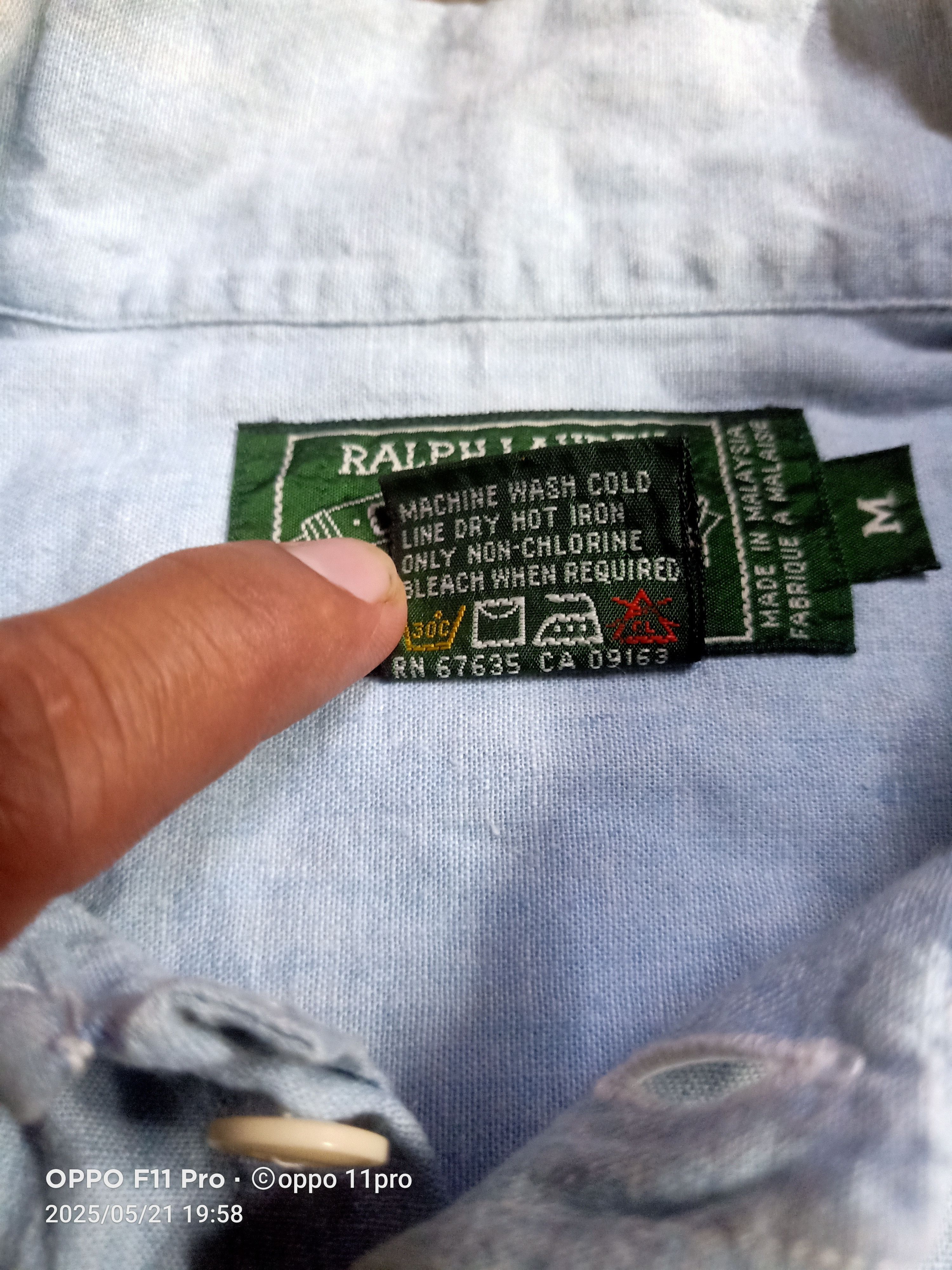 RRL Ralph Lauren × Ralph Lauren Vintage RalphLauren Country Chambray Poket Shirt Size US M / EU 48-50 / 2 - 6 Thumbnail
