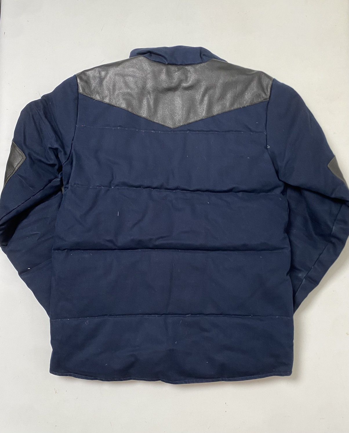 Carhartt Wip Carhartt WIP Wayne jacket size M blue with leather inserts Size US M / EU 48-50 / 2 - 10 Thumbnail