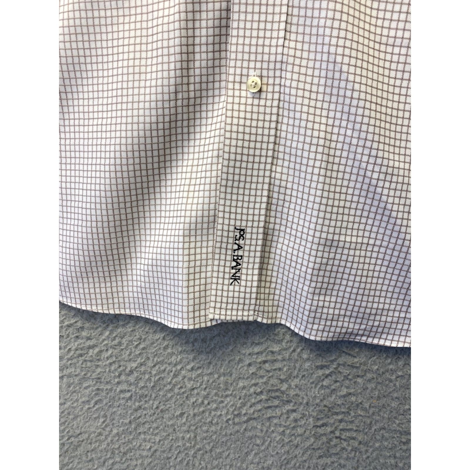 Jos. A. Bank VINTAGE Jos. A. Bank Shirt Adult 16 1/2 34 brown Striped Button-Up Mens Long Sleeve Button-Up 96-25 Size US L / EU 52-54 / 3 - 2 Thumbnail