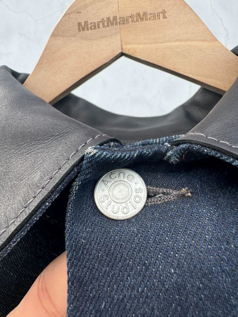 Acne Studios Acne Studios 24 FW Patchwork Collar Ripple Washed Denim Jac Size US L / EU 52-54 / 3 - 5 Thumbnail