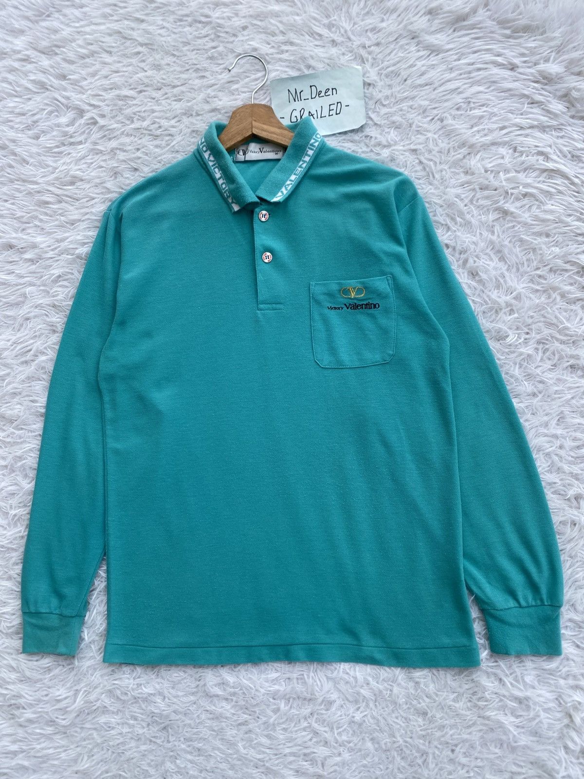 Valentino Rare Vintage Victory Valentino Longsleeve Polo Size US M / EU 48-50 / 2 - 3 Thumbnail