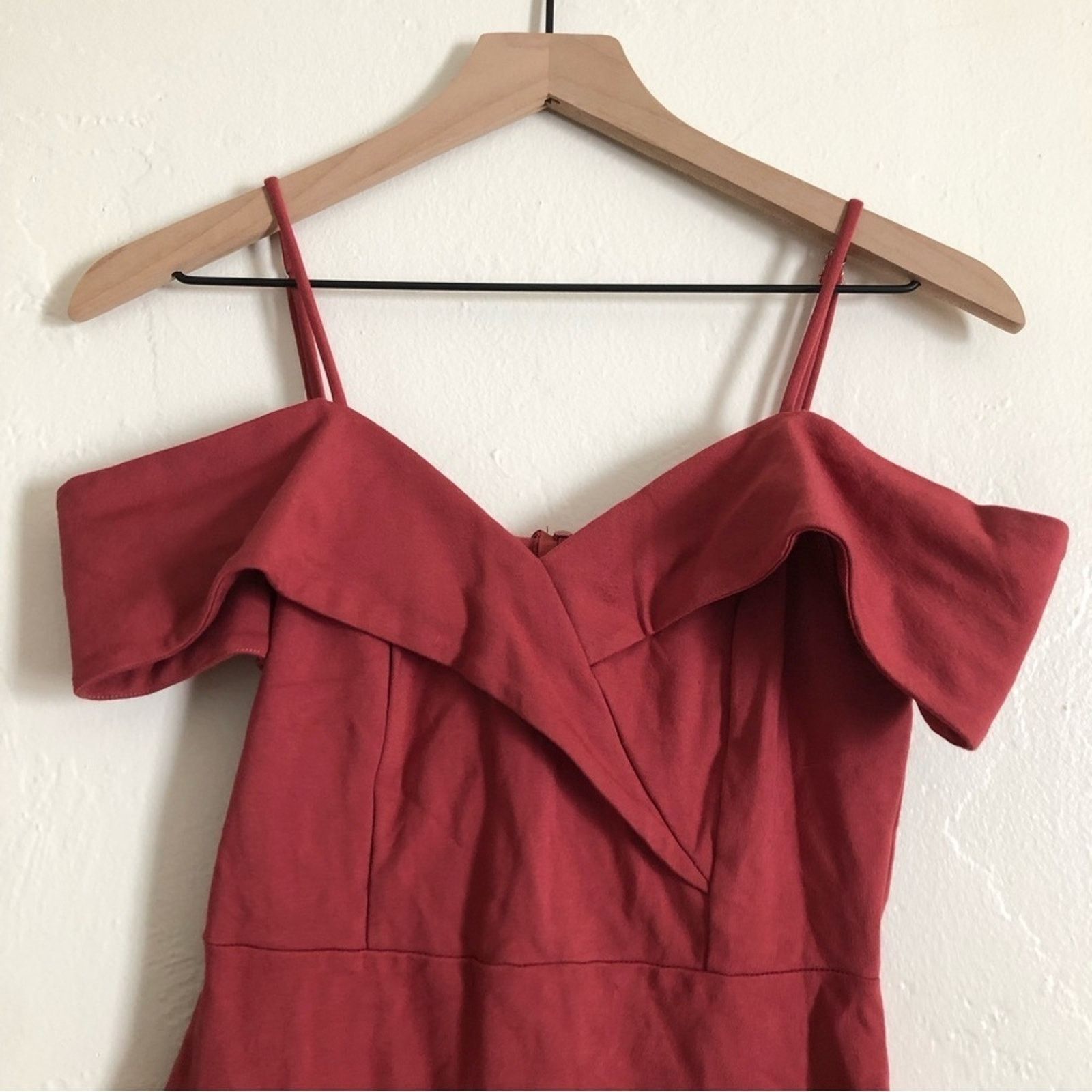 Nordstrom NWT Soprano by Nordstrom Baroque Red Bodycon Mini Dress Size M / US 6-8 / IT 42-44 - 2 Thumbnail