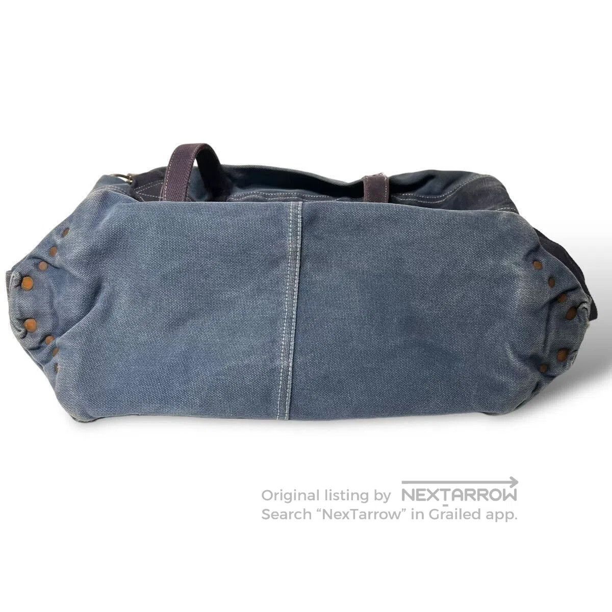 RRL Ralph Lauren US Navy Sailcloth Canvas Tote Bag. Size ONE SIZE - 8 Thumbnail