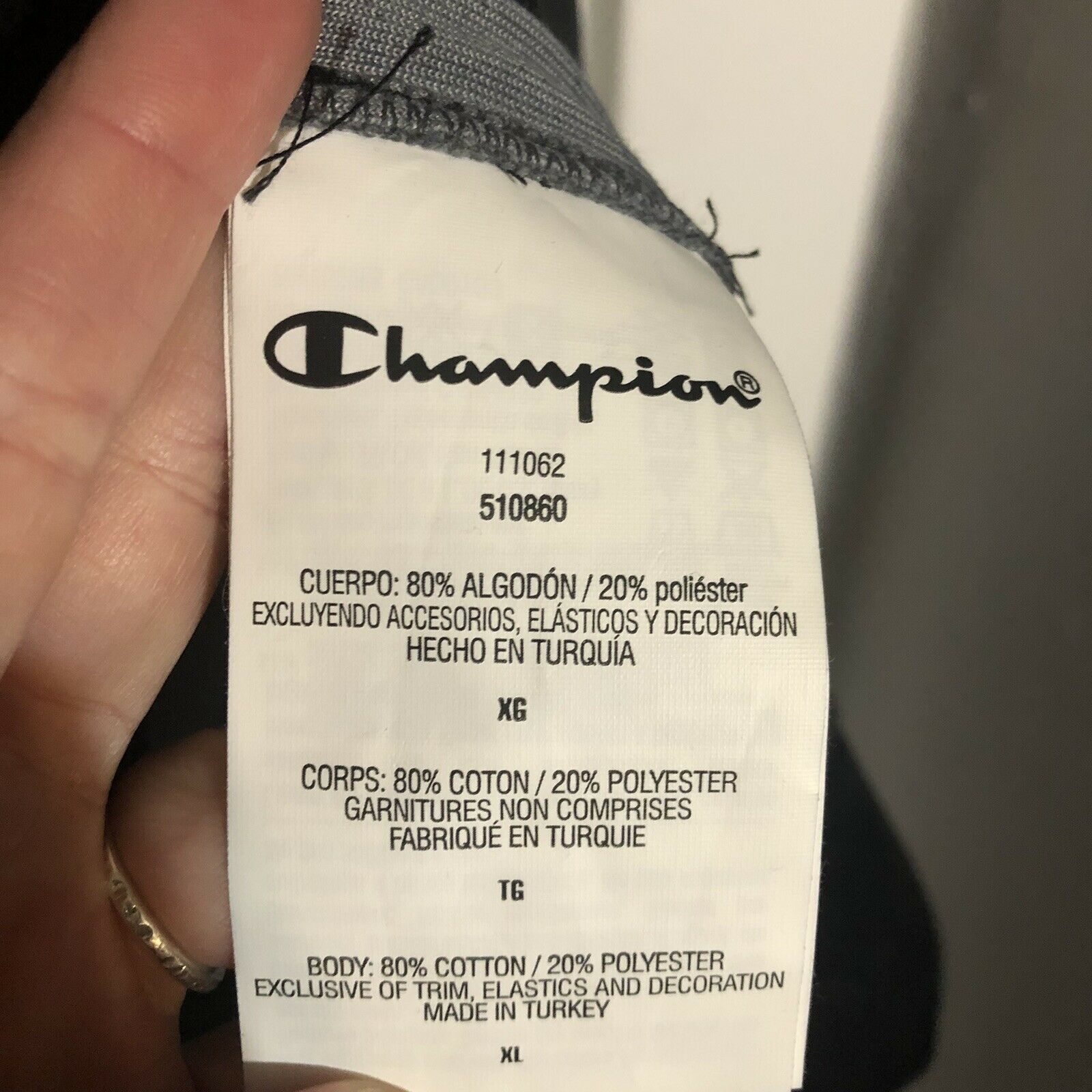 Champion Champion Velour Logo Tape Cropped Sweatshirt Women's XL Size XL / US 12-14 / IT 48-50 - 7 Thumbnail