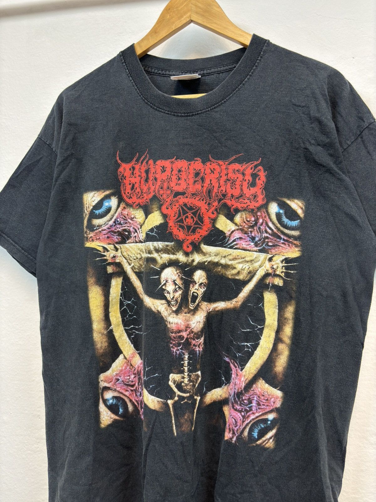 Band Tees × Japanese Brand 💥 VINTAGE DEATH METAL HYPOCRISY 00’S Y2K T-SHIRT Size US XL / EU 56 / 4 - 2 Thumbnail
