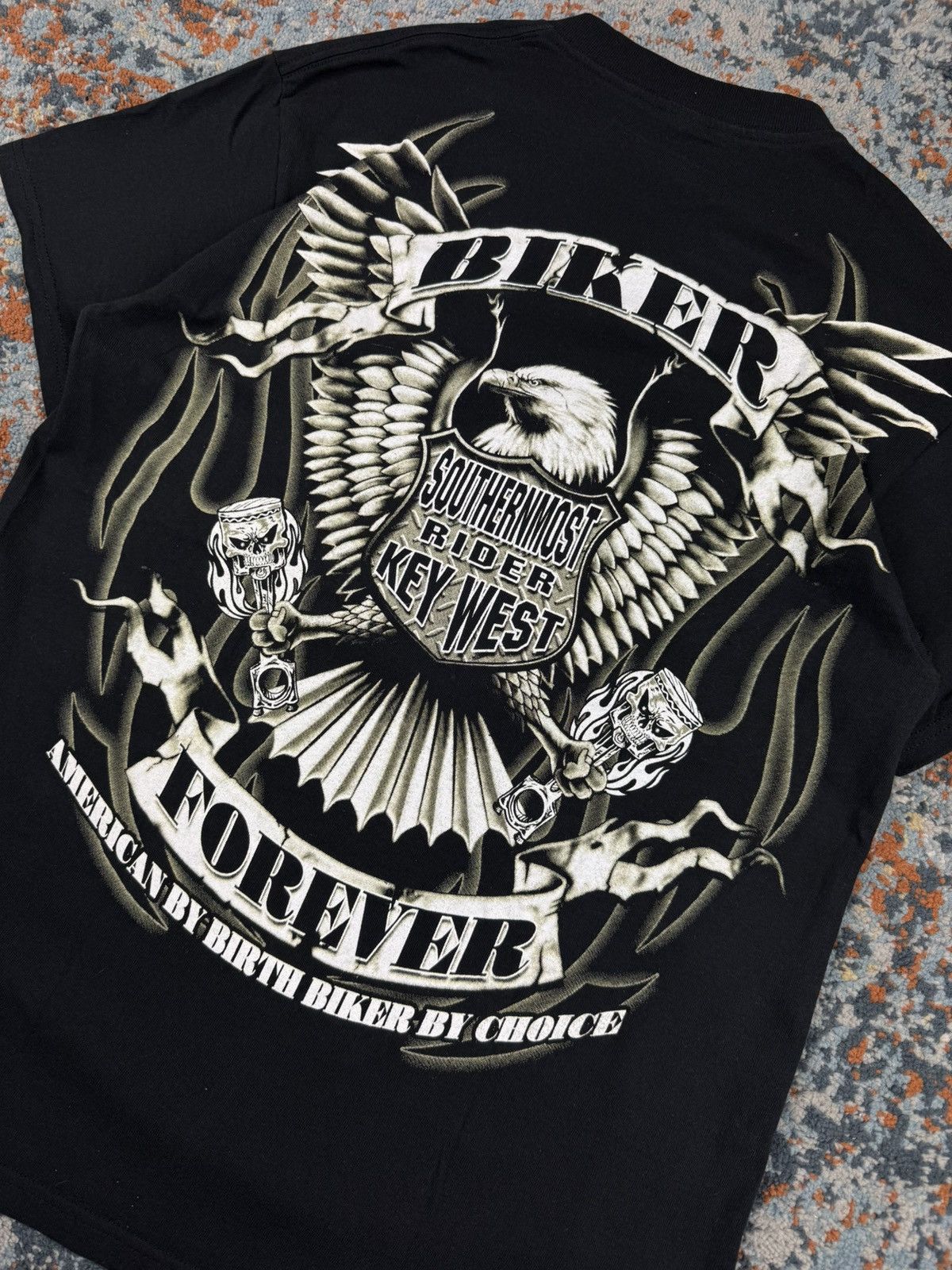 Vintage × West Coast Choppers Vintage 00s biker forever tribal harley style graphic tee Size US M / EU 48-50 / 2 - 6 Thumbnail