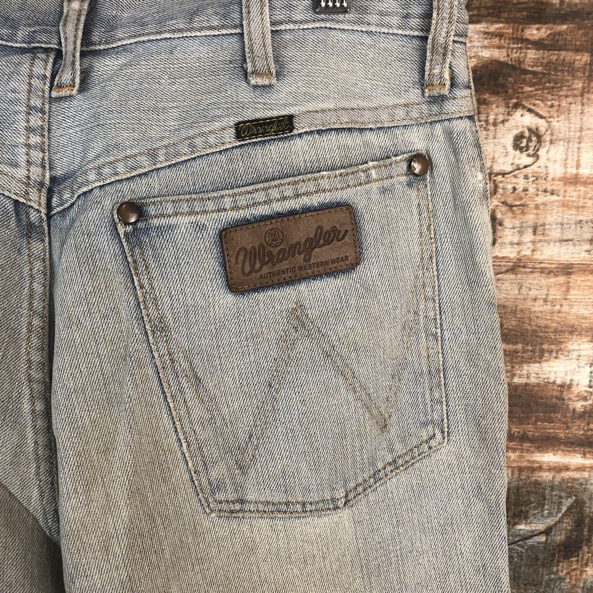 Wrangler DL Wrangler Blue Distressed Denim Pants #263 Size US 31 - 18 Thumbnail