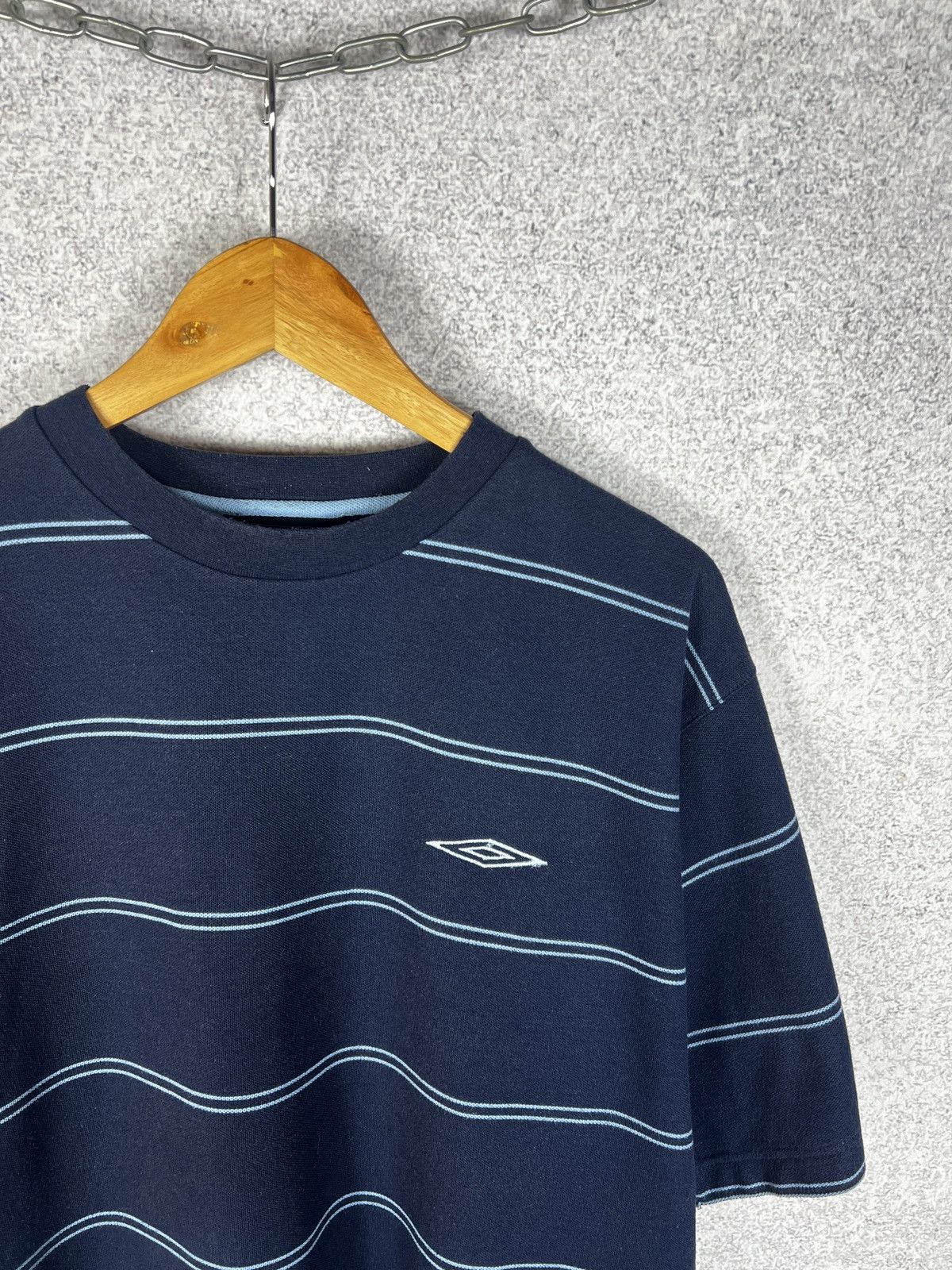 Umbro Vintage Umbro Small Logo Striped Tee Size US L / EU 52-54 / 3 - 2 Thumbnail