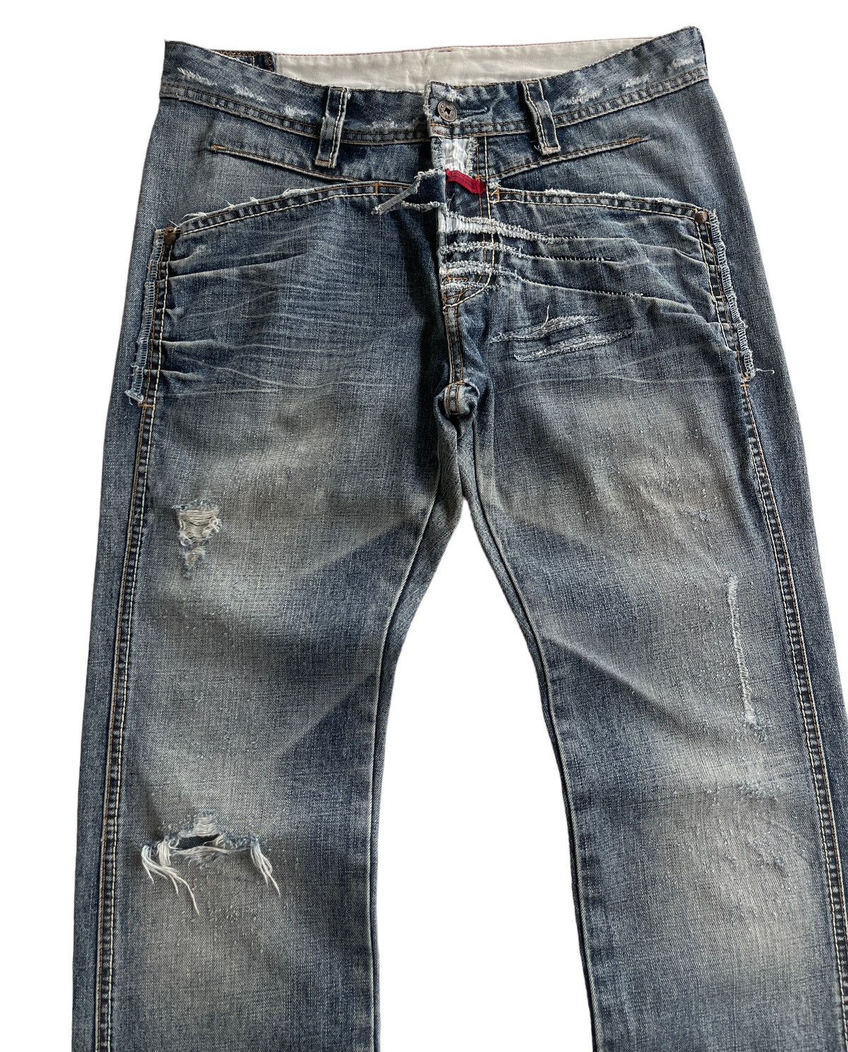 Marithe + Francois Girbaud MFG Distressed Jeans Size US 31 - 6 Thumbnail