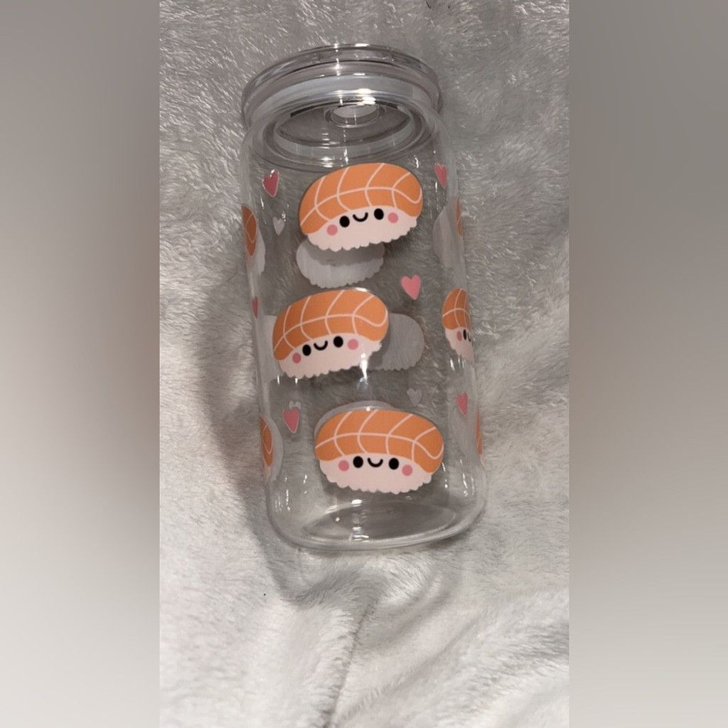 Other Adorable Sushi Print Clear plastic Libby Size ONE SIZE - 2 Thumbnail