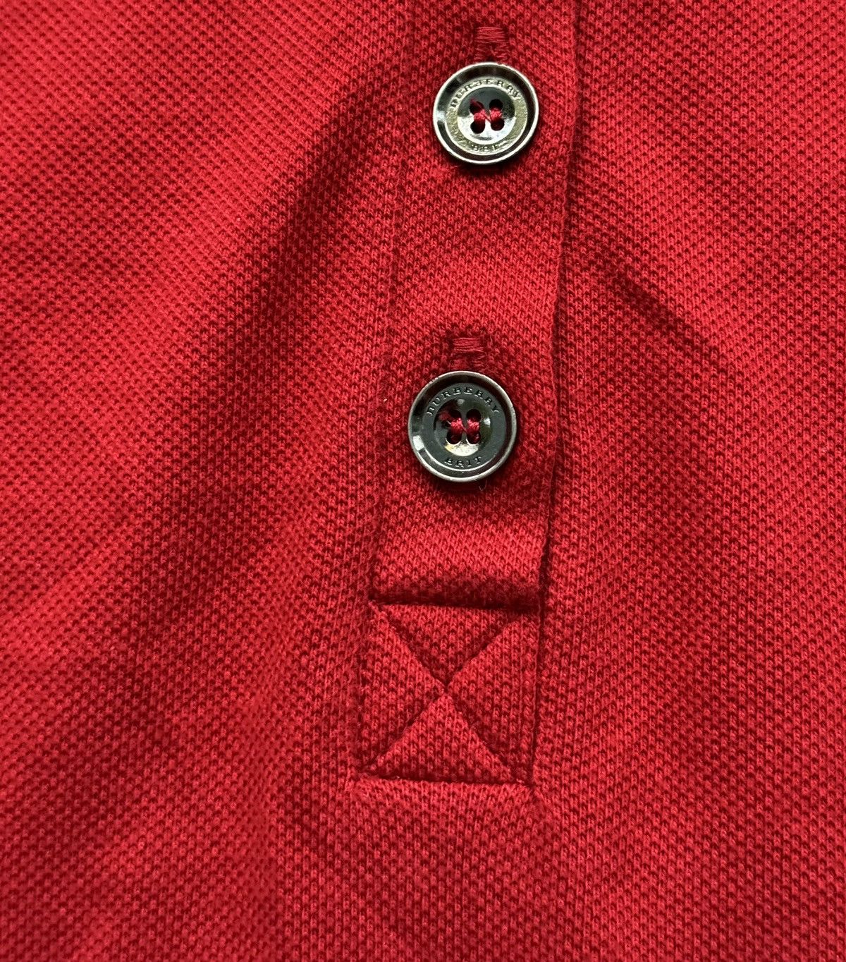 Burberry × Designer Burberry Brit red polo t-shirt Size M / US 6-8 / IT 42-44 - 8 Thumbnail