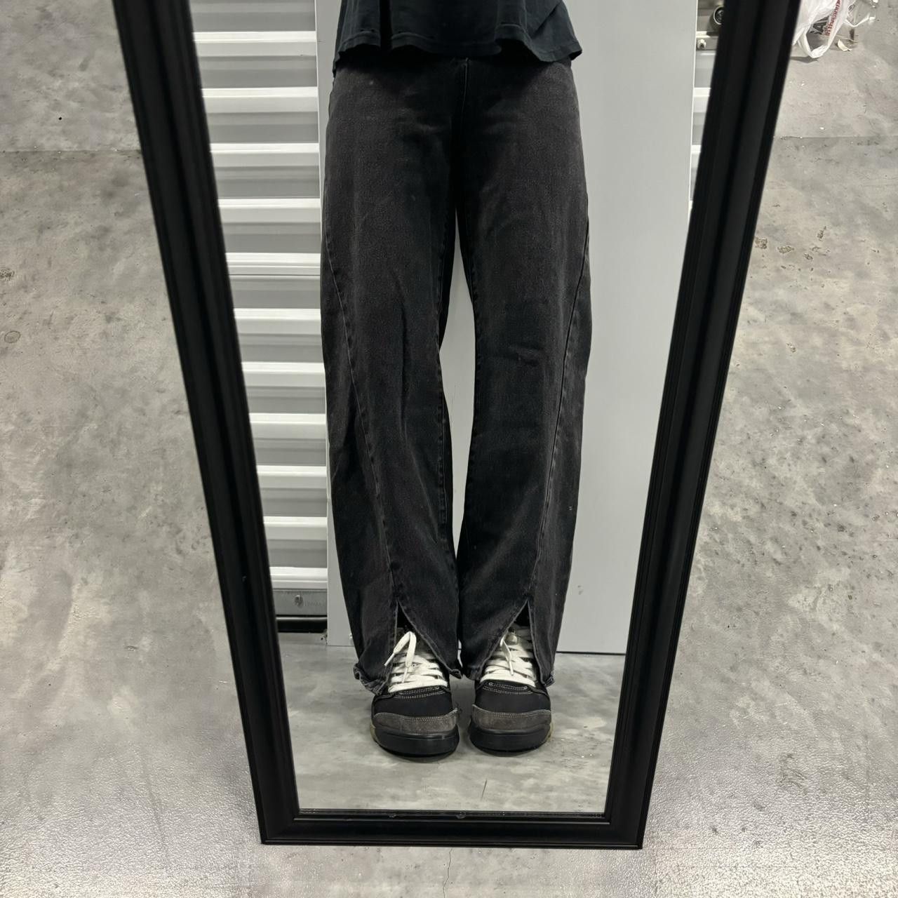 Japanese Brand × Vintage Crazy Vintage Y2K/2000s High Waisted Black Denim Jeans! Size US 27 - 1 Thumbnail