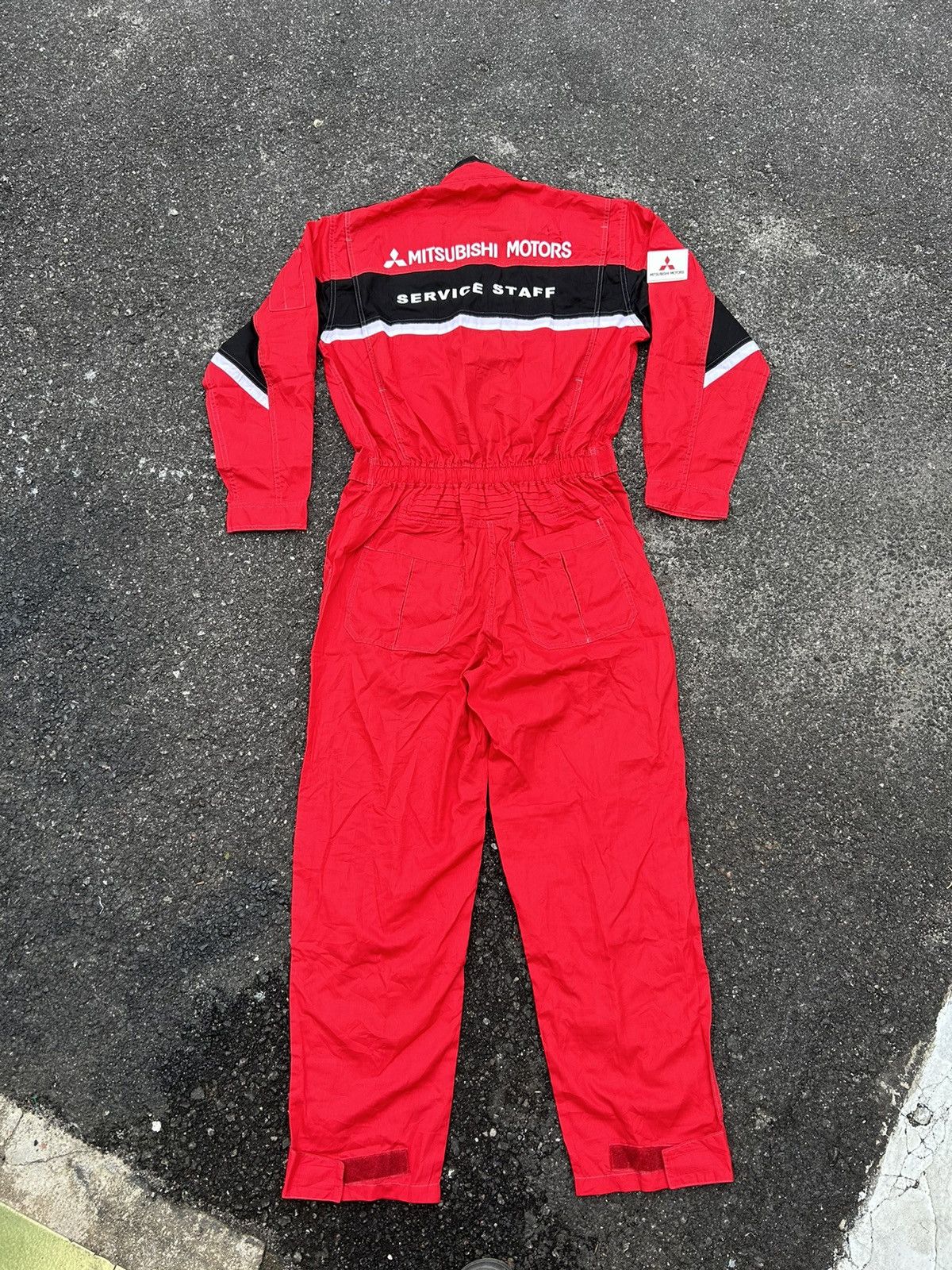 image of Mitsubishi Motors Coveral Work in Red Black, Men's (Size 35)