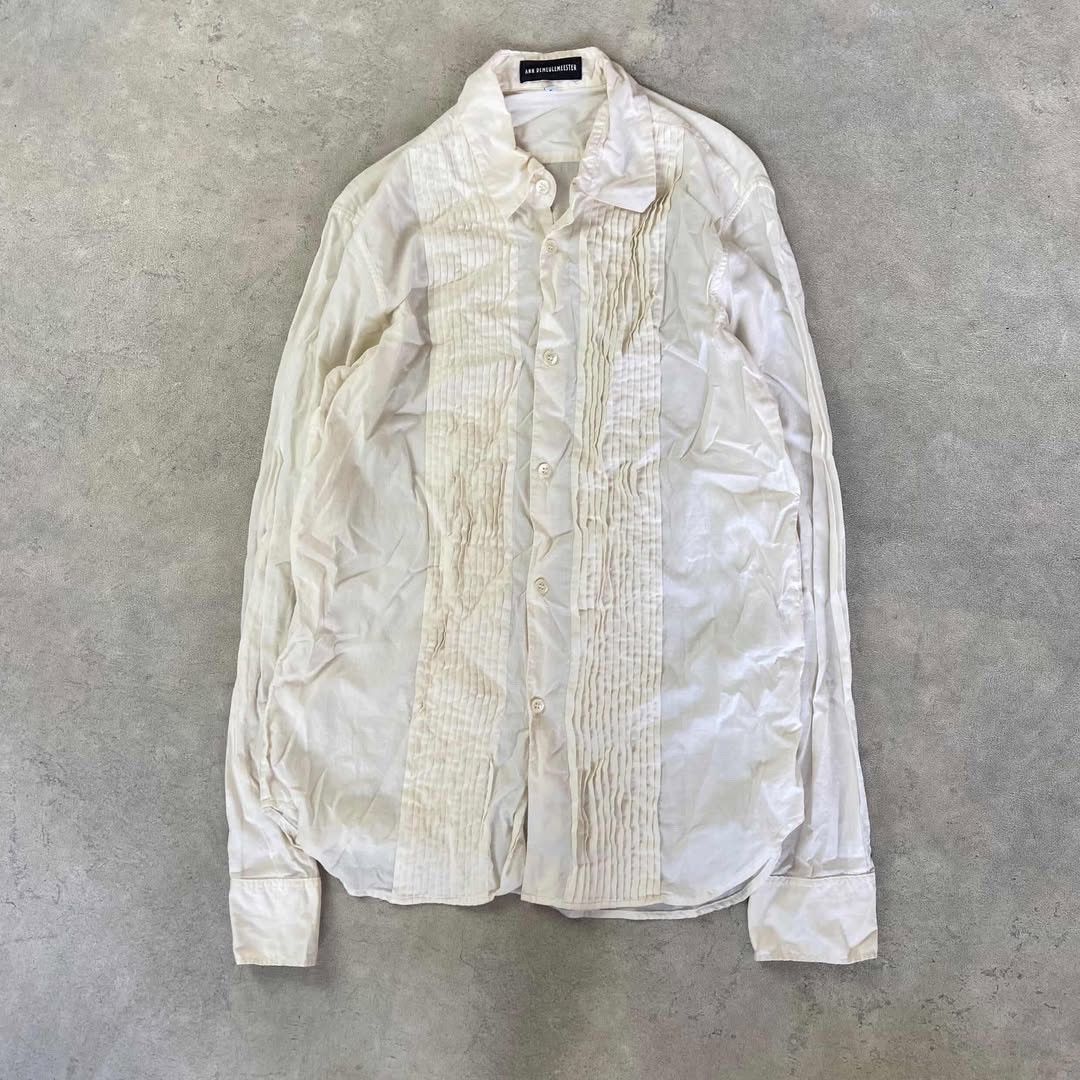 Ann Demeulemeester Ann Demeulemeester - Tuxedo White Button up Shirt Size US M / EU 48-50 / 2 - 1 Thumbnail