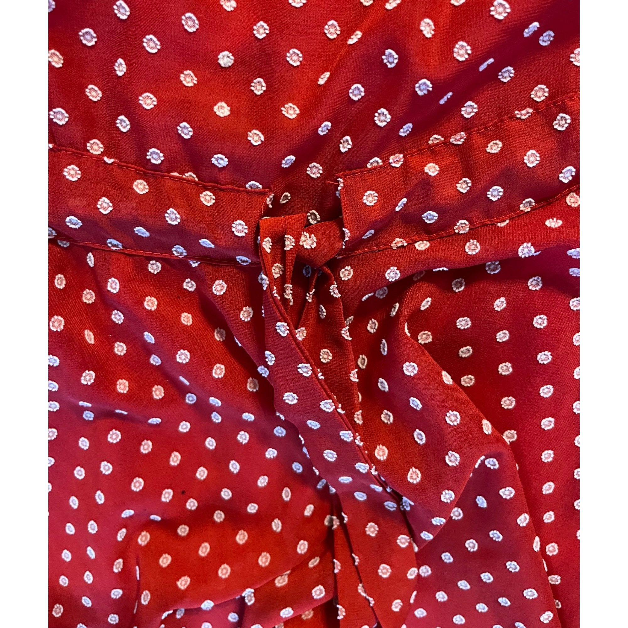 Anthropologie Anthropologie Eva Franco 4 6 Fluttered Conchita Dress Red Dr Size S / US 4 / IT 40 - 6 Thumbnail