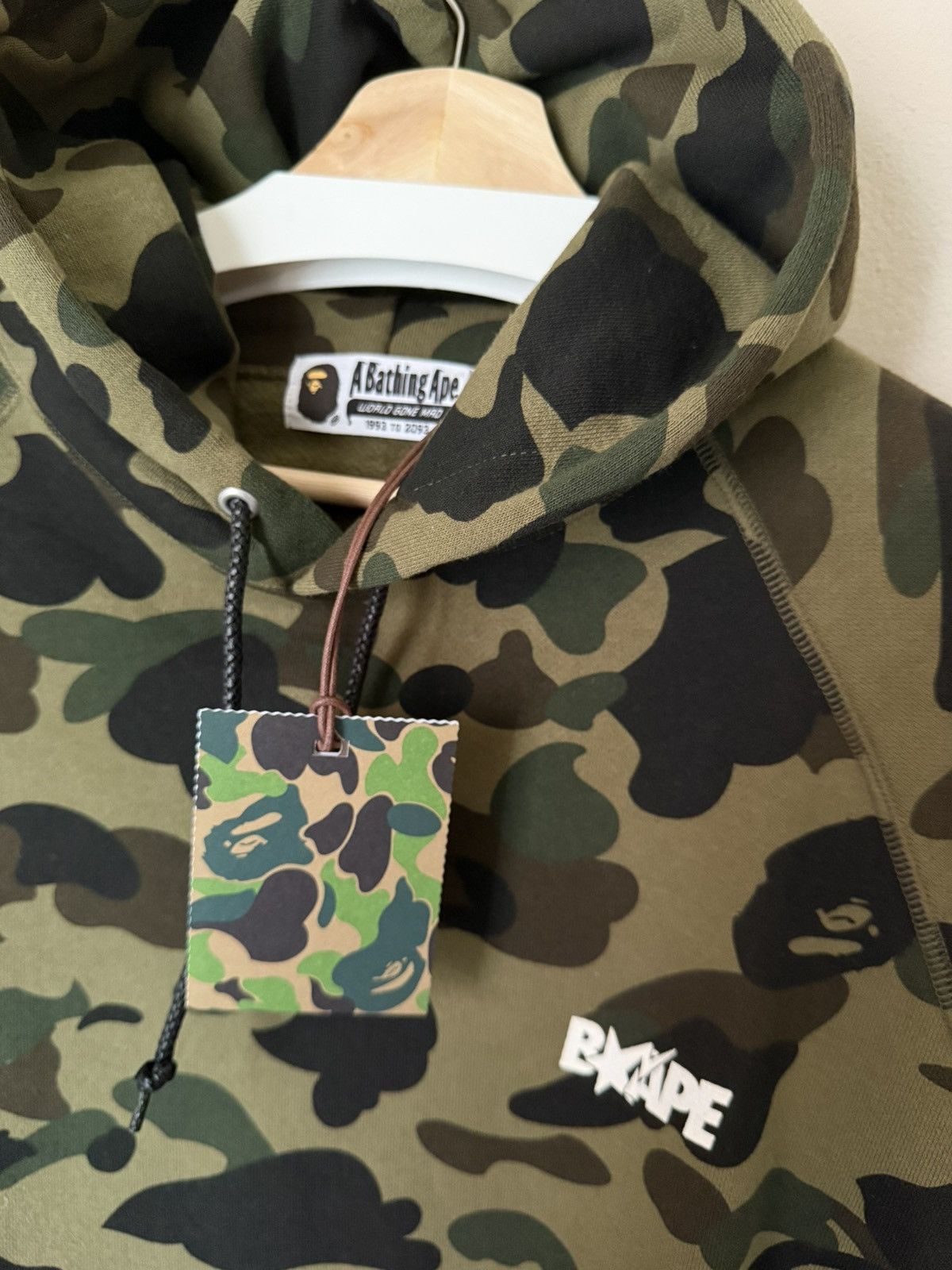 Bape BAPE Green Camo Hoodie. Fleece Lined/Side Zippers. NWT Rare Size US L / EU 52-54 / 3 - 3 Thumbnail