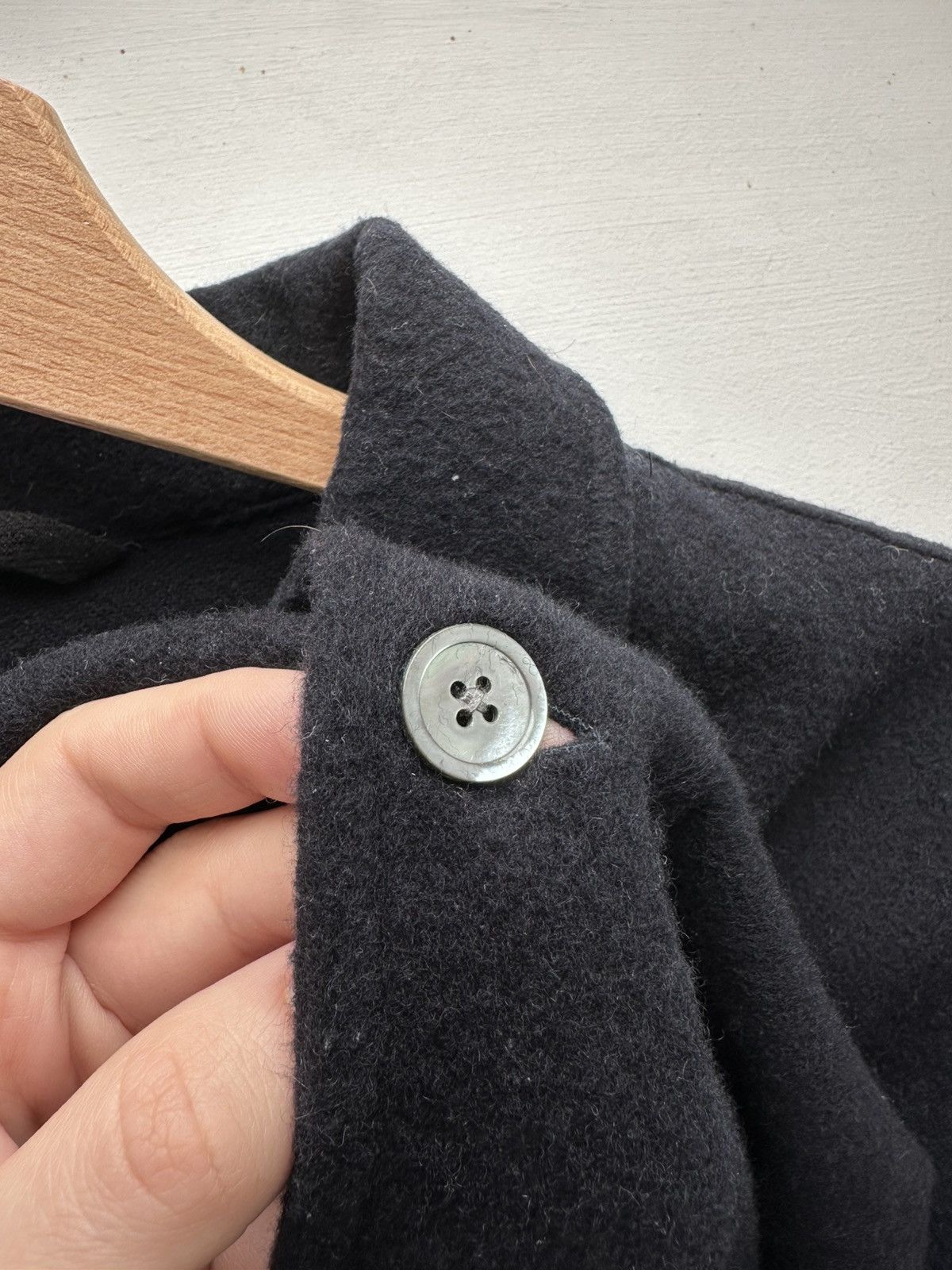 Our Legacy Our Legacy Navy Light Cash Wool Over Shirt Size US M / EU 48-50 / 2 - 2 Thumbnail