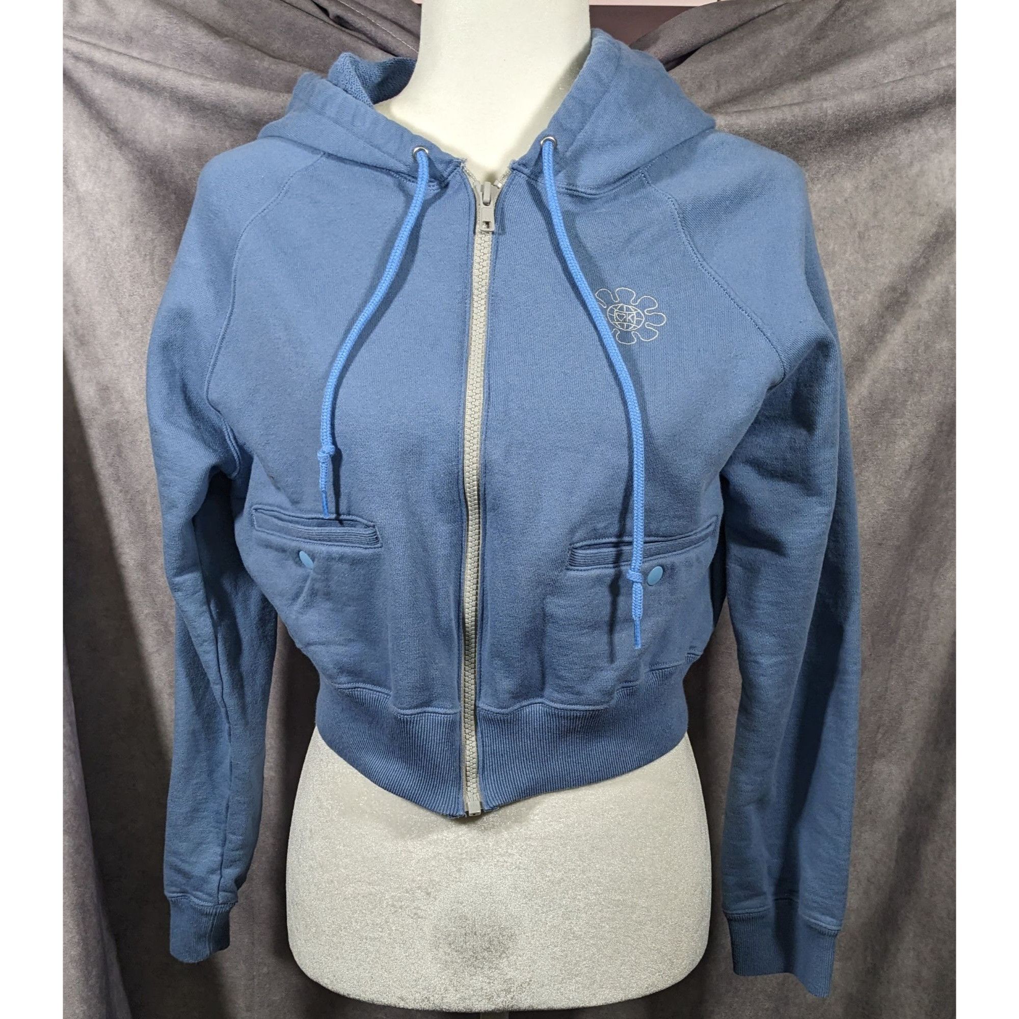 Other OK Kiko Blue Hooded Track Jacket With Pockets Size Medium Size M / US 6-8 / IT 42-44 - 7 Thumbnail