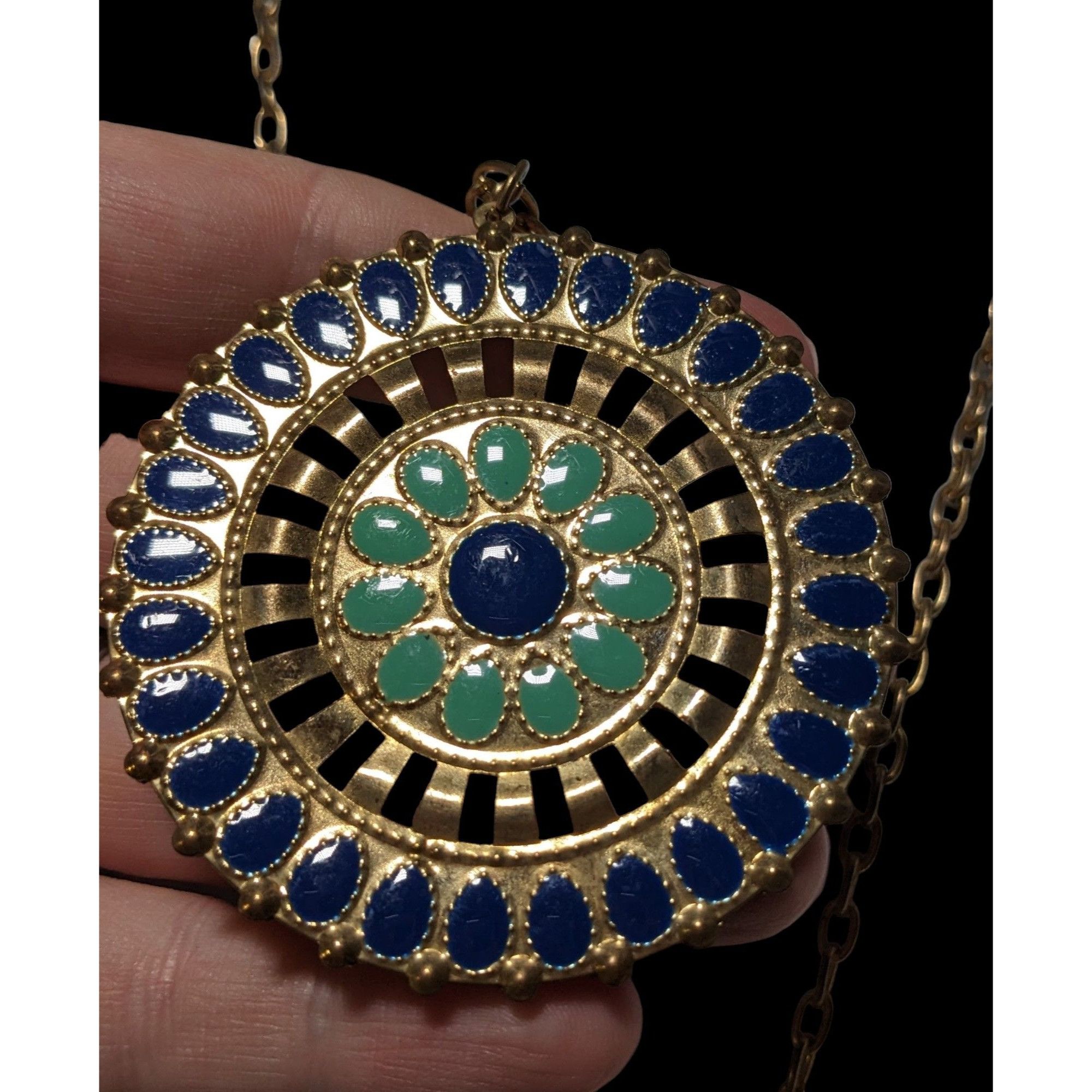 Other JS Collection Bohemian Enamel Medallion Necklace Size ONE SIZE - 3 Thumbnail