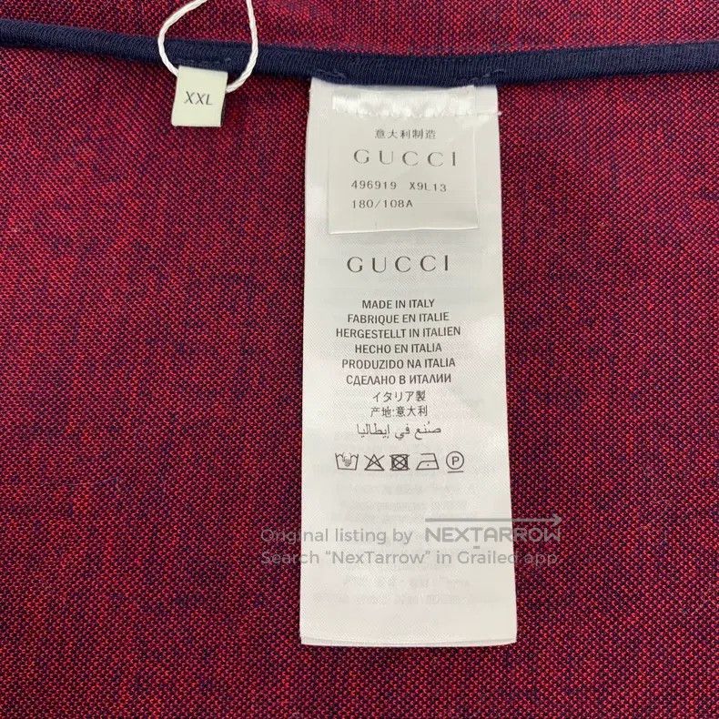 Gucci Gucci Colour block side stripe logo jacquard full print co Size US XXL / EU 58 / 5 - 6 Thumbnail