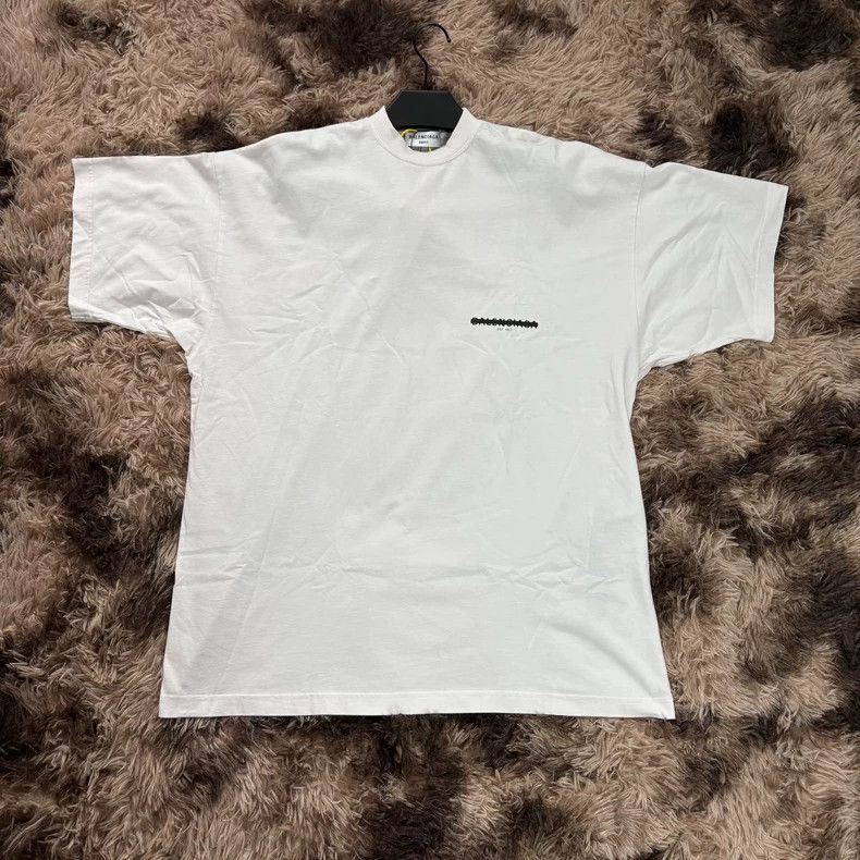 Balenciaga Balenciaga White cover rubber strip deletion line short sl Size US L / EU 52-54 / 3 - 1 Thumbnail