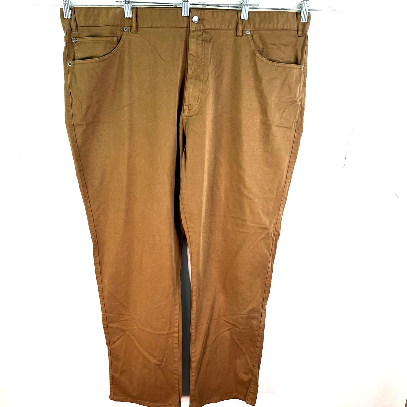 Peter Millar VINTAGE Peter Millar Jeans Mens Straight Fit 48 Regular Waist 33 Tan Cotton Stretch Denim Size US 32 / EU 48 - 2 Thumbnail