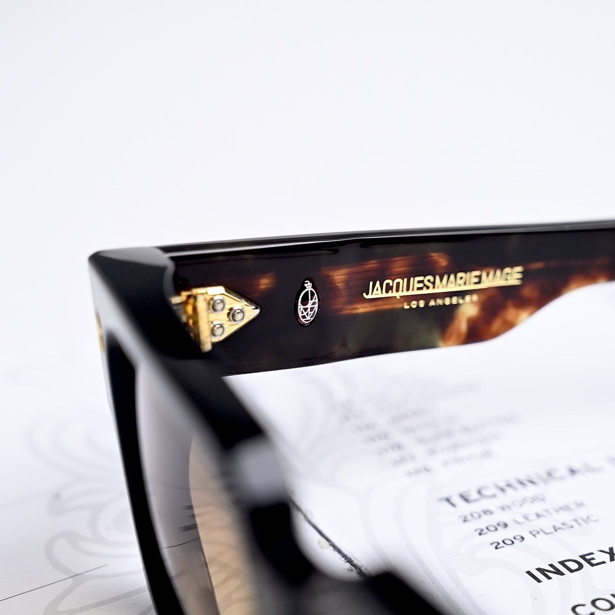 Jacques Marie Mage JACQUES MARIE MAGE JMM ENZO NOIR 15 SUNGLASSES Size ONE SIZE - 6 Thumbnail