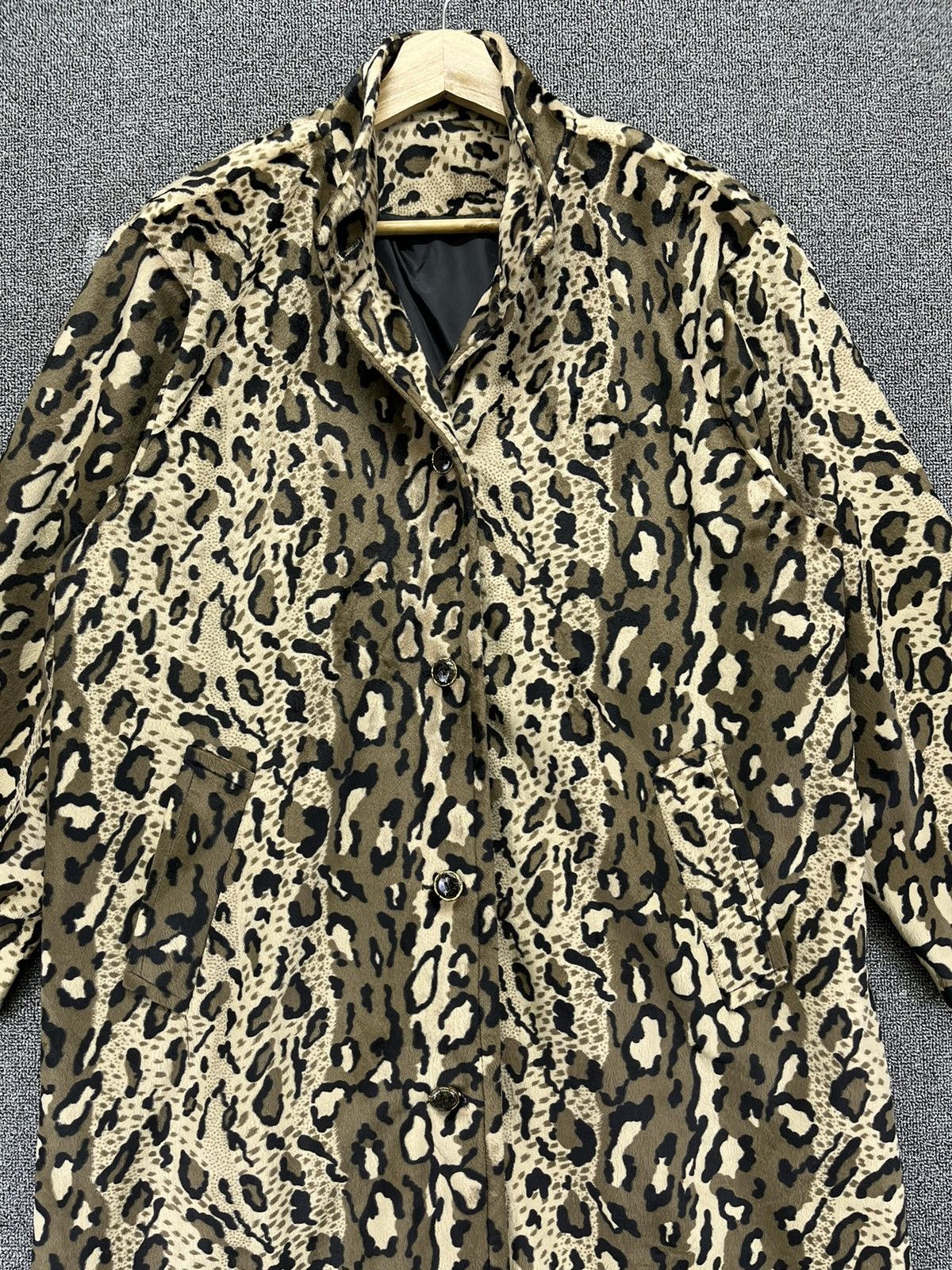 Japanese Brand Vintage Japanese Leopard Skin Style Long Jacket Size XL / US 12-14 / IT 48-50 - 5 Thumbnail