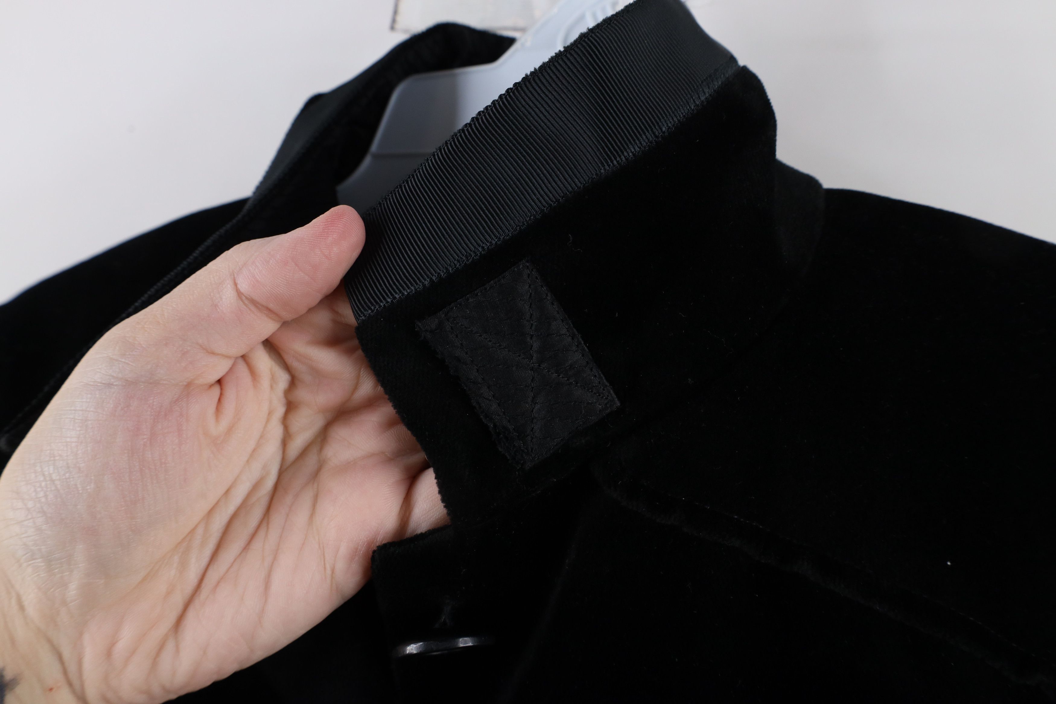Diane von Furstenberg × Vintage Diane von Furstenberg Lucille Velvet Velour Jacket Black Size M / US 6-8 / IT 42-44 - 15 Thumbnail