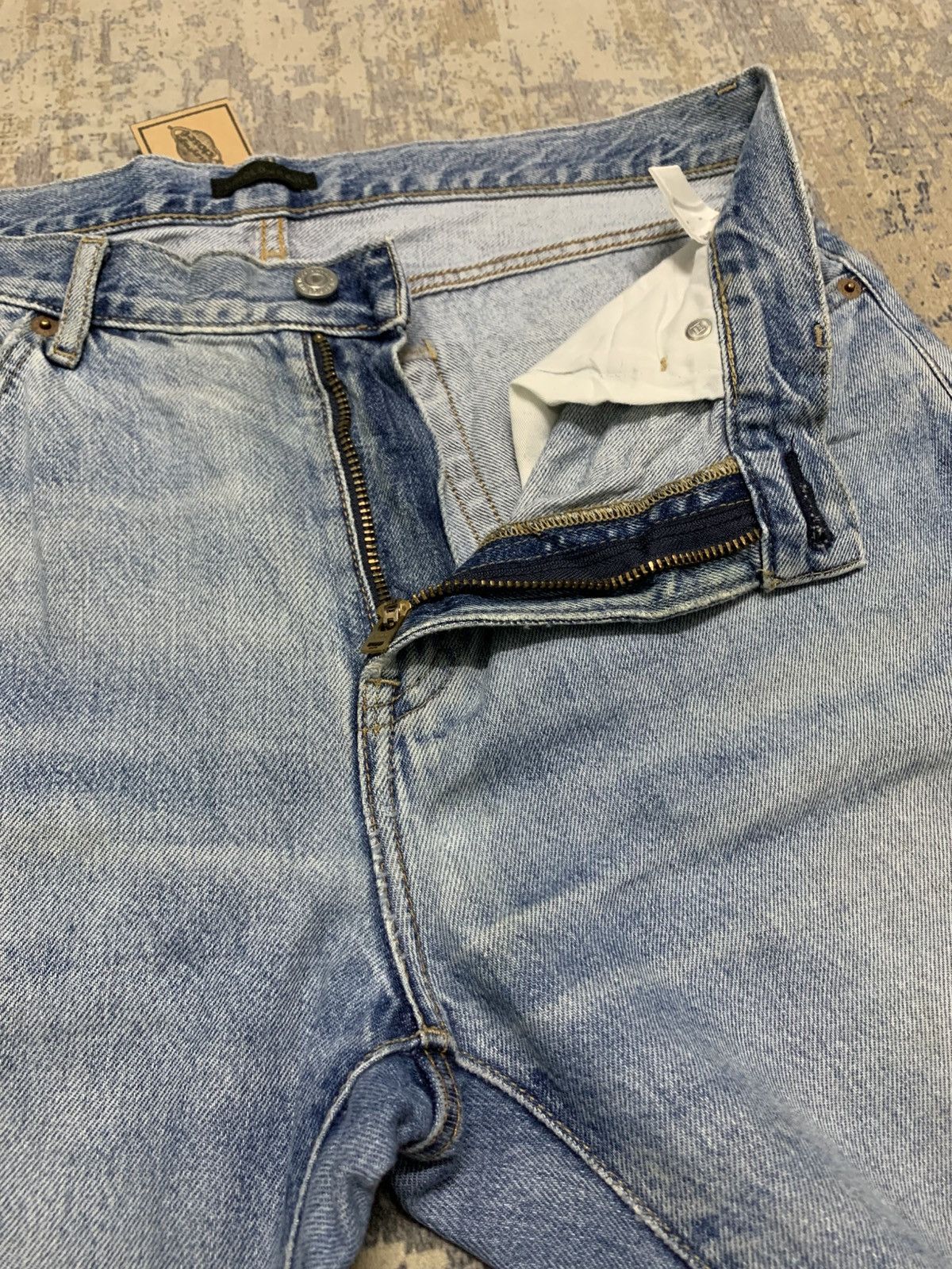 Uniqlo GRUNGE Vtg Uniqlo Rusty Distress Regular Fit Straight Size US 34 / EU 50 - 4 Thumbnail