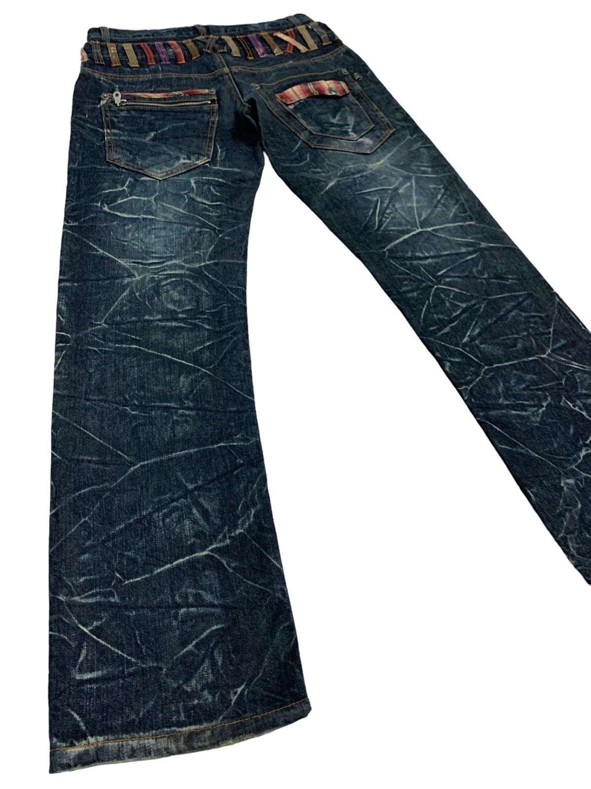 Japanese Brand 🔥Rare Double Waist Japanese Brand Nylaus Jeans Asid Wash Size US 30 / EU 46 - 5 Thumbnail