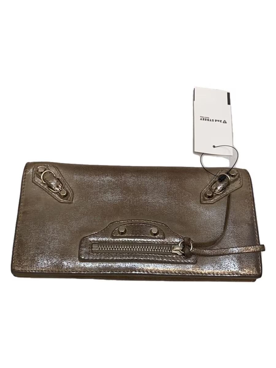 Balenciaga Balenciaga Leather Long Wallet Brown Size ONE SIZE - 1 Thumbnail