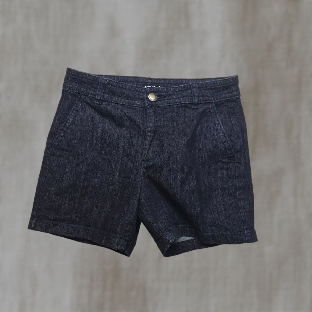 Liz Claiborne Liz Claiborne Denim Jean Shorts Adult Women's Size 4 Blue Dark Denim Chino Pants 90s? Size 27" / US 4 / IT 40 - 1 Thumbnail
