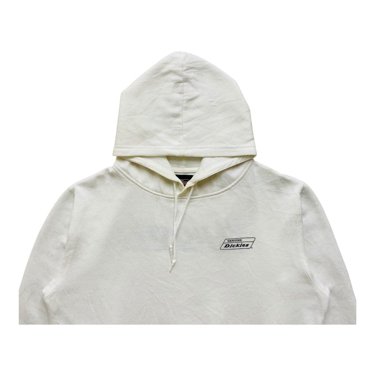 Dickies Vintage Dickies Hoodie White Cream Colour Embroidery Logo Size US L / EU 52-54 / 3 - 3 Thumbnail