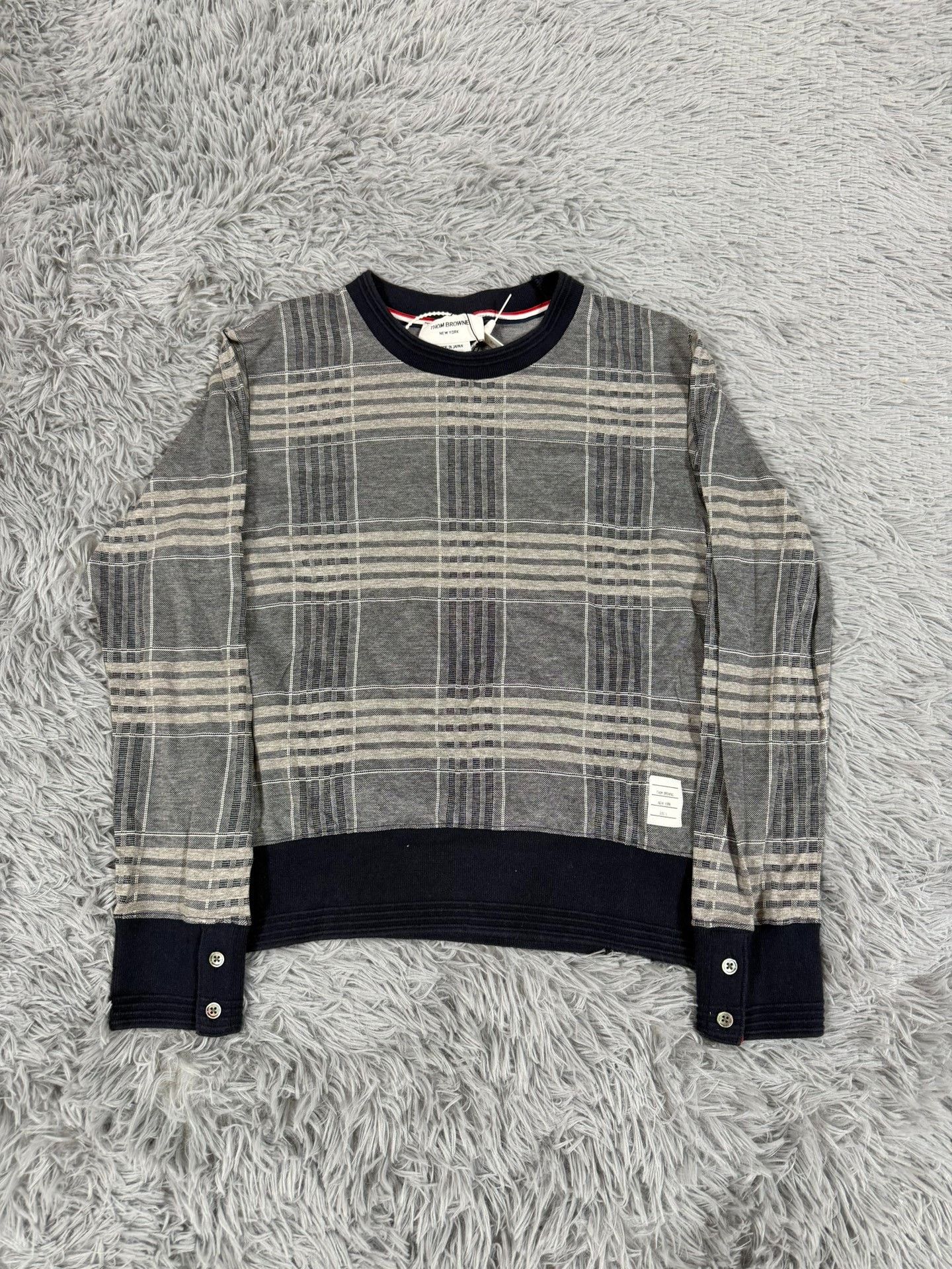 Thom Browne Thom Browne Knit Plaid Brown Sweater s Men Size US S / EU 44-46 / 1 - 1 Thumbnail