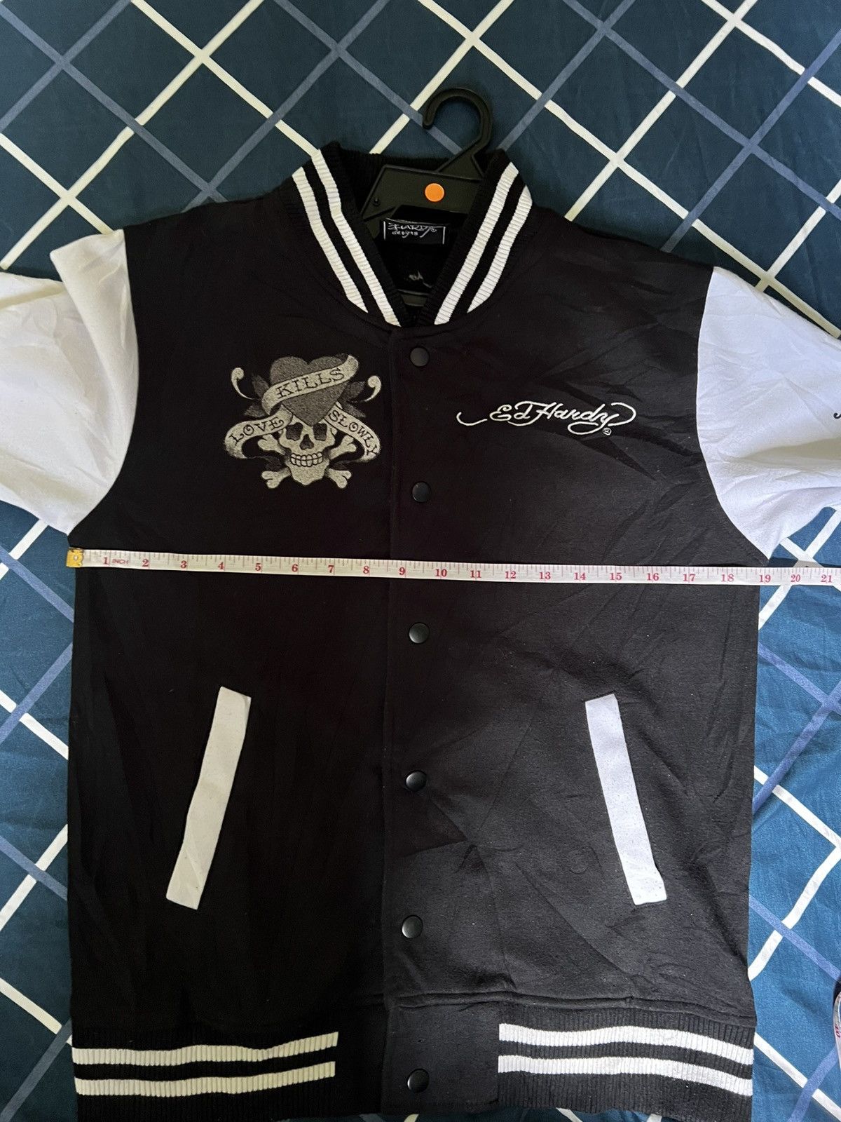Japanese Brand × Vintage Ed Hardy × Varsity Jacket Edd Hardy Size US S / EU 44-46 / 1 - 3 Thumbnail