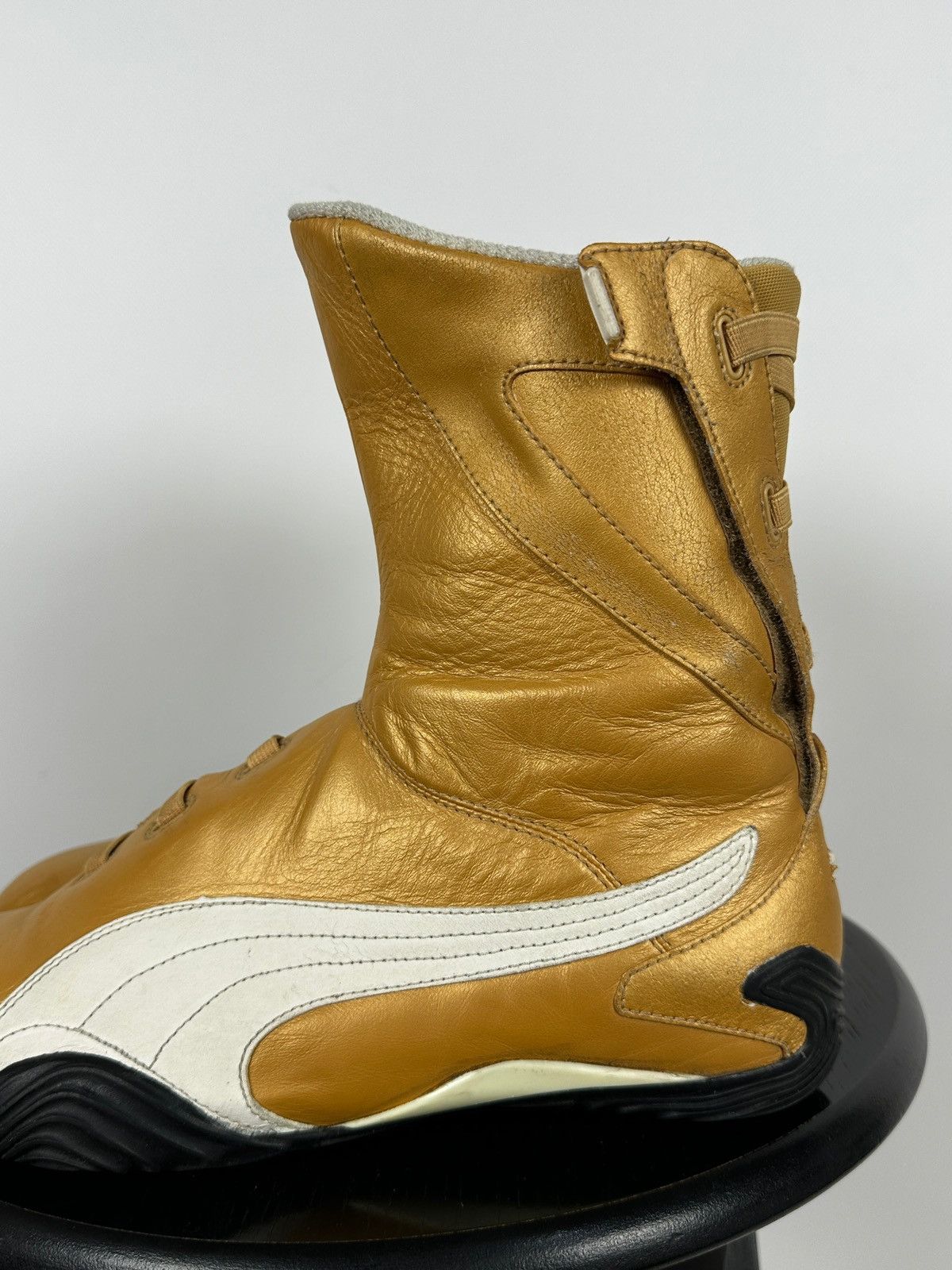 Puma 2000s Vintage Puma High Moto Wrestling Y2K Leather Sneakers Size US 8 / EU 41 - 8 Thumbnail
