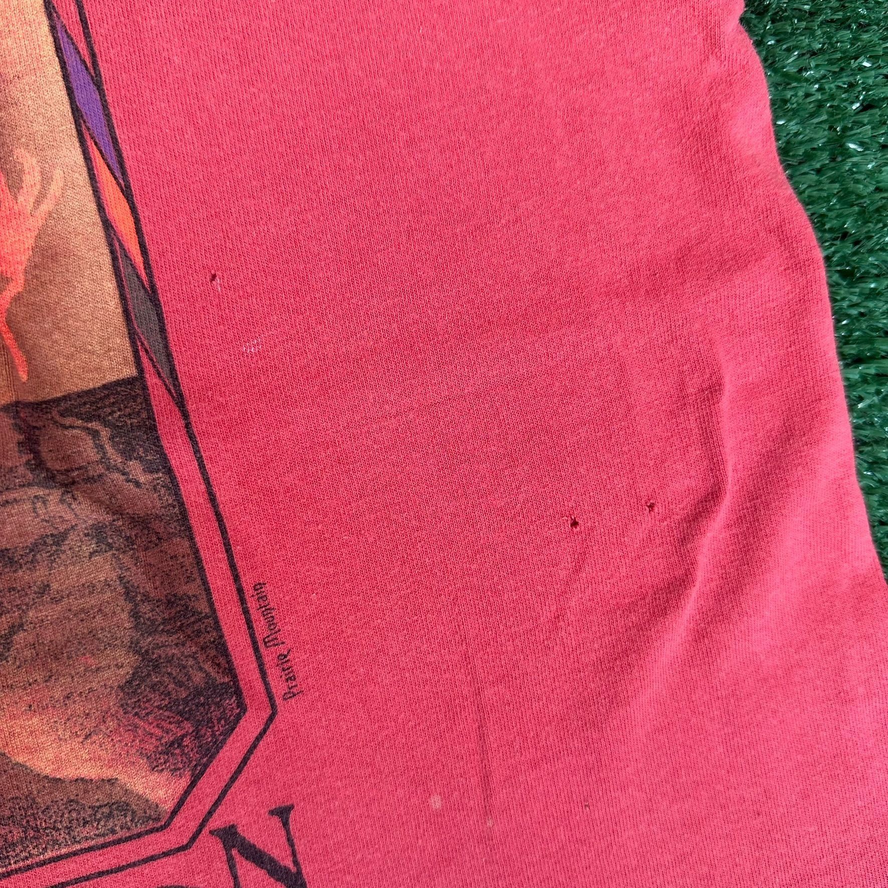 Vintage Vintage 90s Grand Canyon Tribal T-Shirt Single Stitch Red XL Size US XL / EU 56 / 4 - 6 Thumbnail