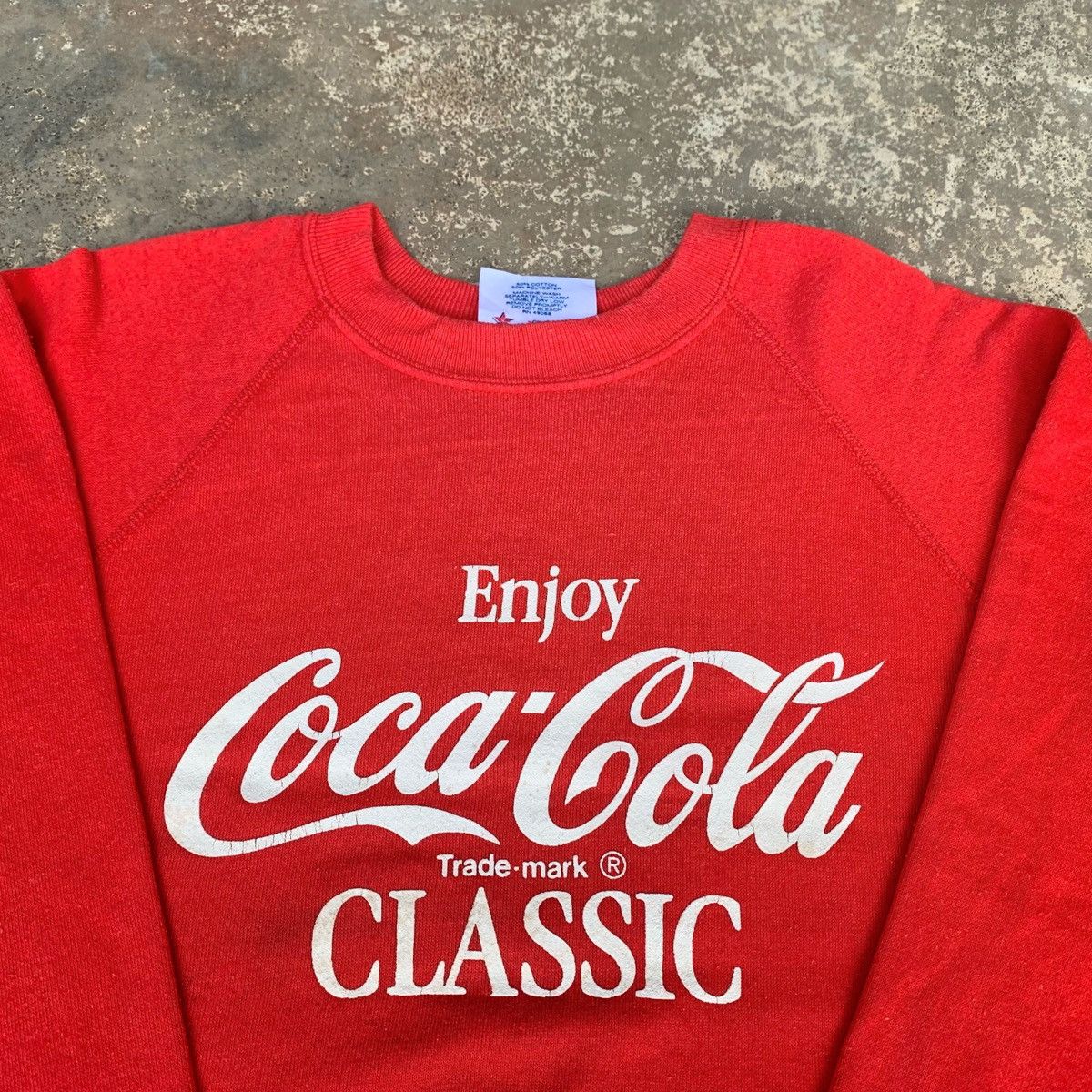 Coca Cola × Soffe × Vintage Vintage 90s Soffe Enjoy Coca Cola Classic Crewneck Size US M / EU 48-50 / 2 - 5 Thumbnail