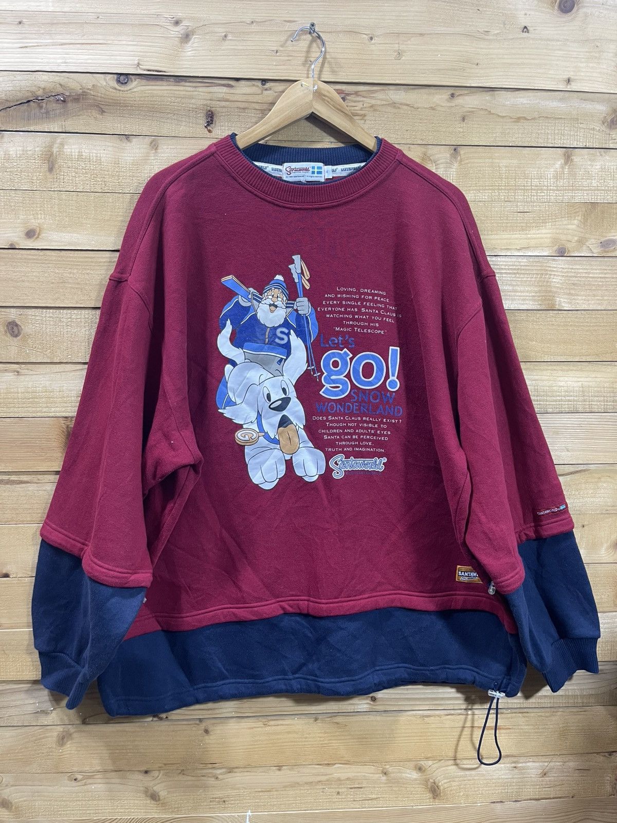 Vintage santa world big size sweatshirt