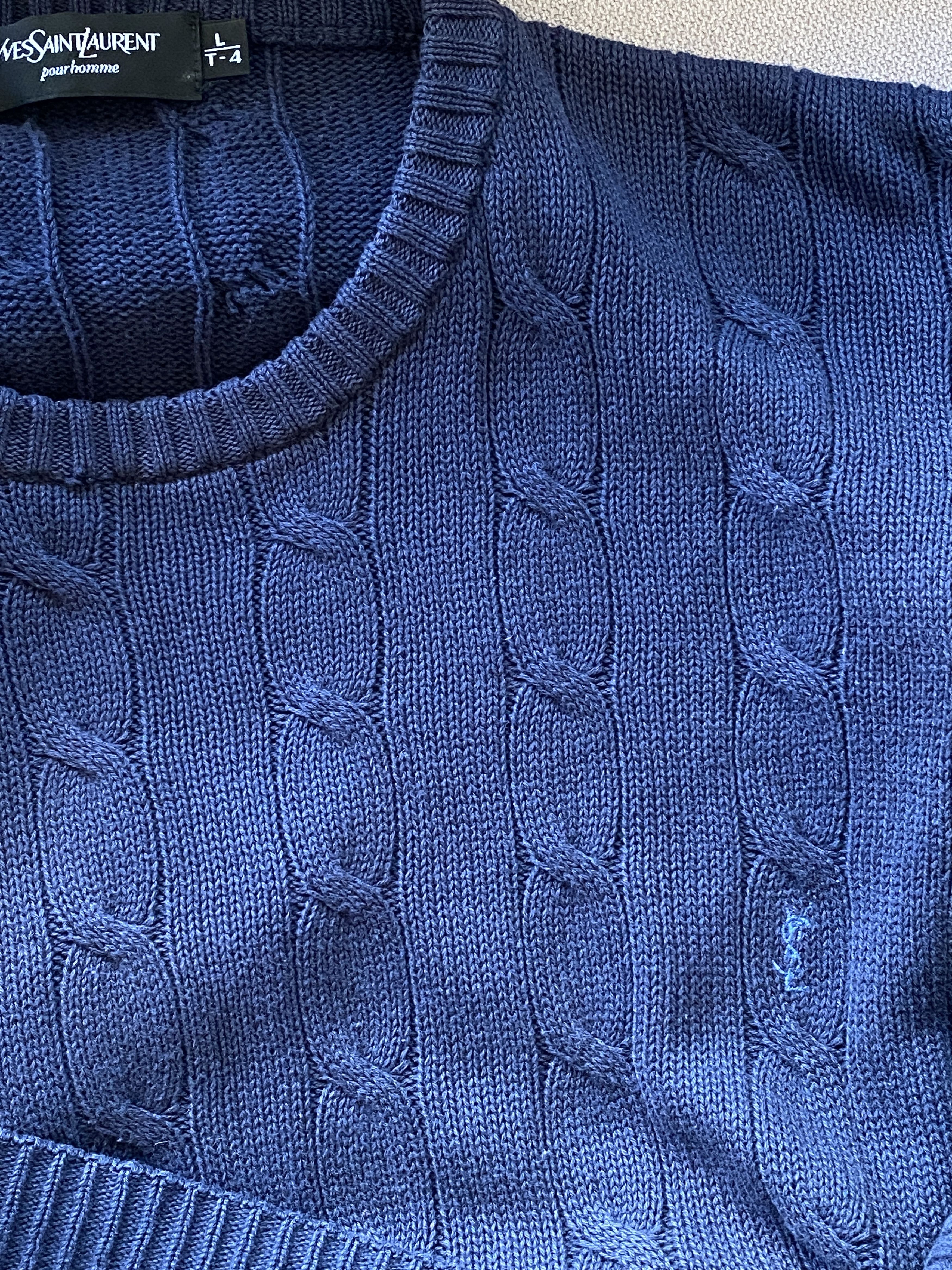 Yves Saint Laurent Yves Saint Laurent Vintage Knit Sweater – Size L Size US L / EU 52-54 / 3 - 8 Thumbnail