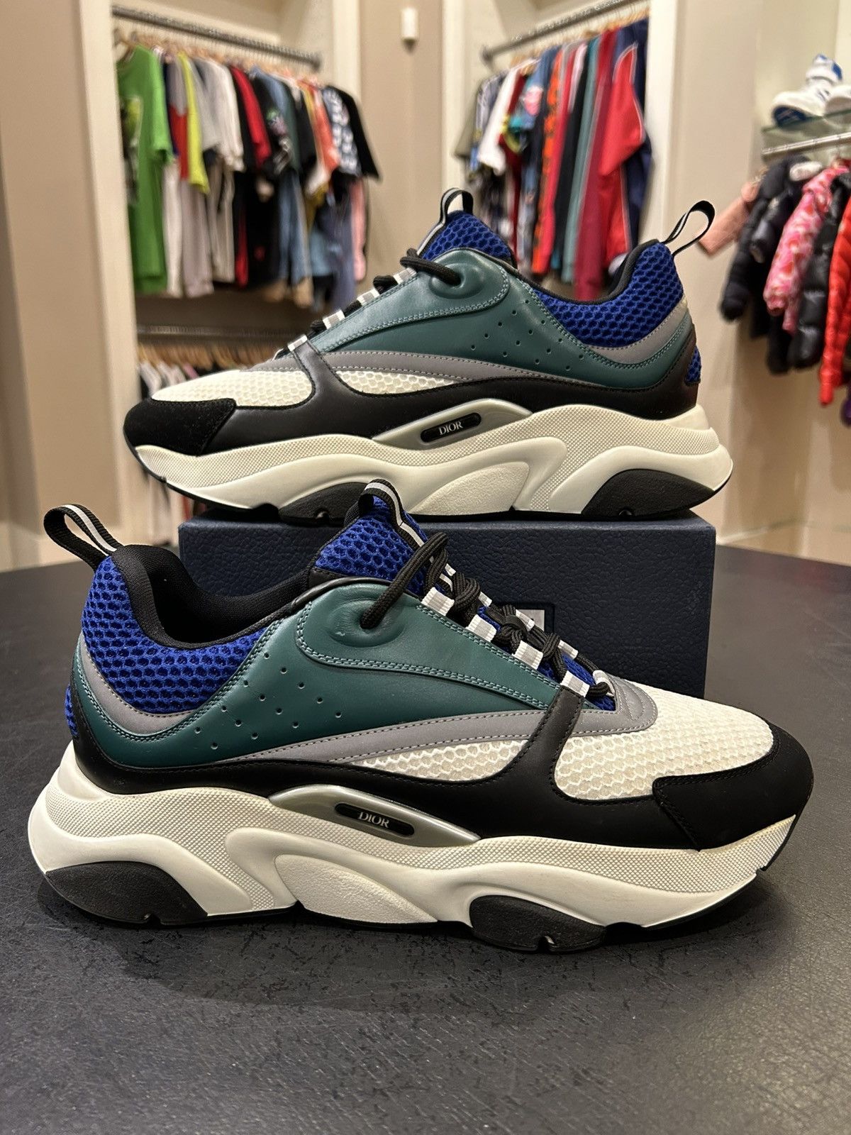 Dior Dior B23 Teal/Blue Size US 12 / EU 45 - 1 Thumbnail