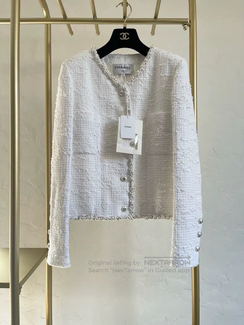 Chanel Chanel 25p white pearl jacket Size XS / US 0-2 / IT 36-38 - 2 Thumbnail