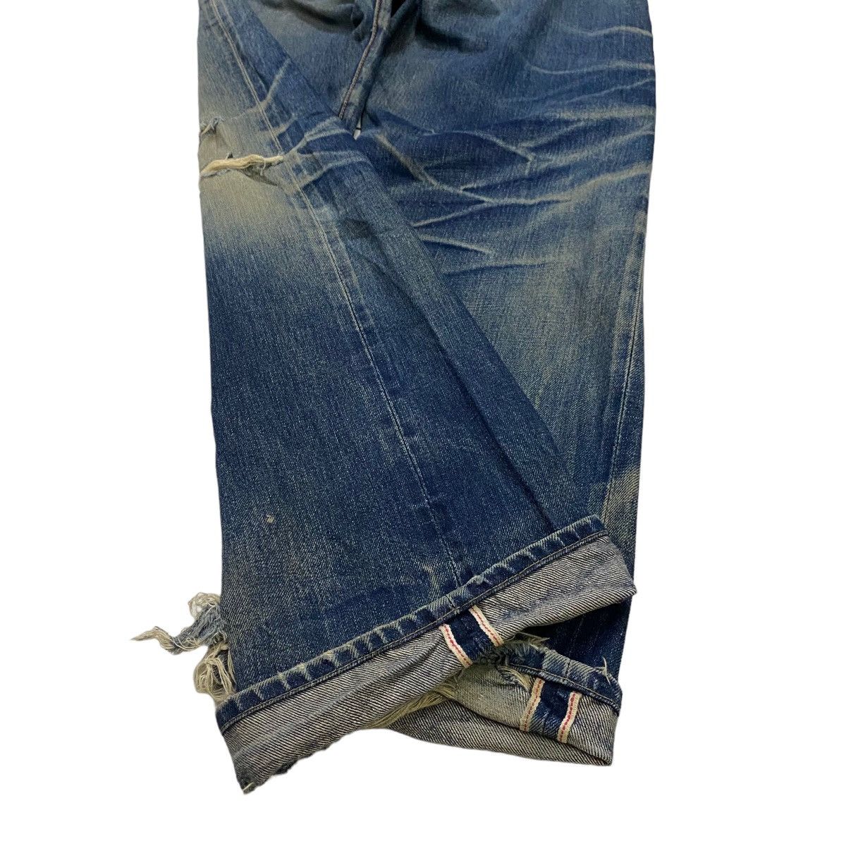 Japanese Brand Sewing Chop O'alls selvedge distressed denim Size US 30 / EU 46 - 17 Thumbnail