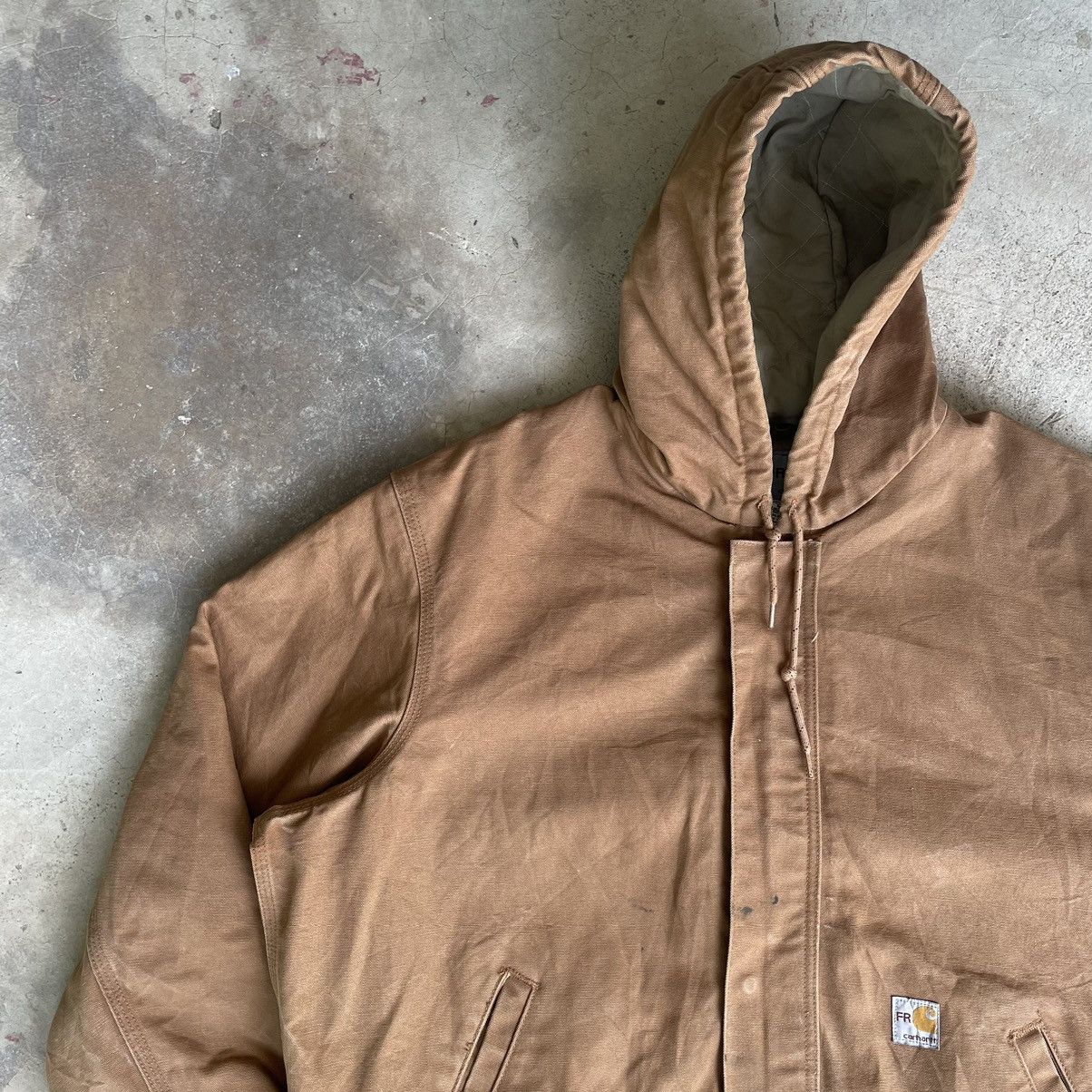 Carhartt Vintage 90s Carhartt FR Detroit Hoodie Fullzipper Jacket Size US XL / EU 56 / 4 - 6 Thumbnail