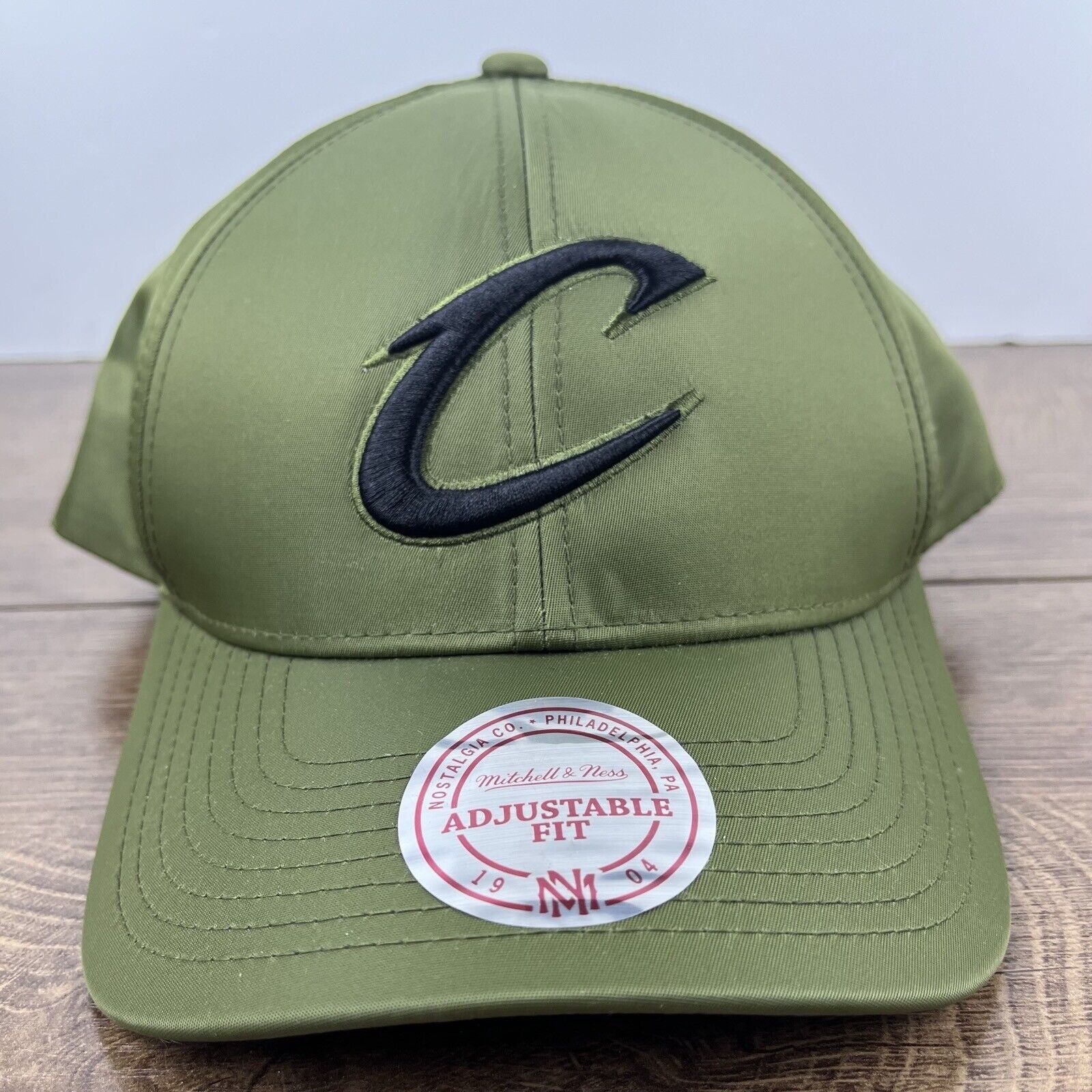 Mitchell & Ness Cleveland Cavaliers Snapback Hat Green Adjustable Hat Green Size ONE SIZE - 2 Thumbnail